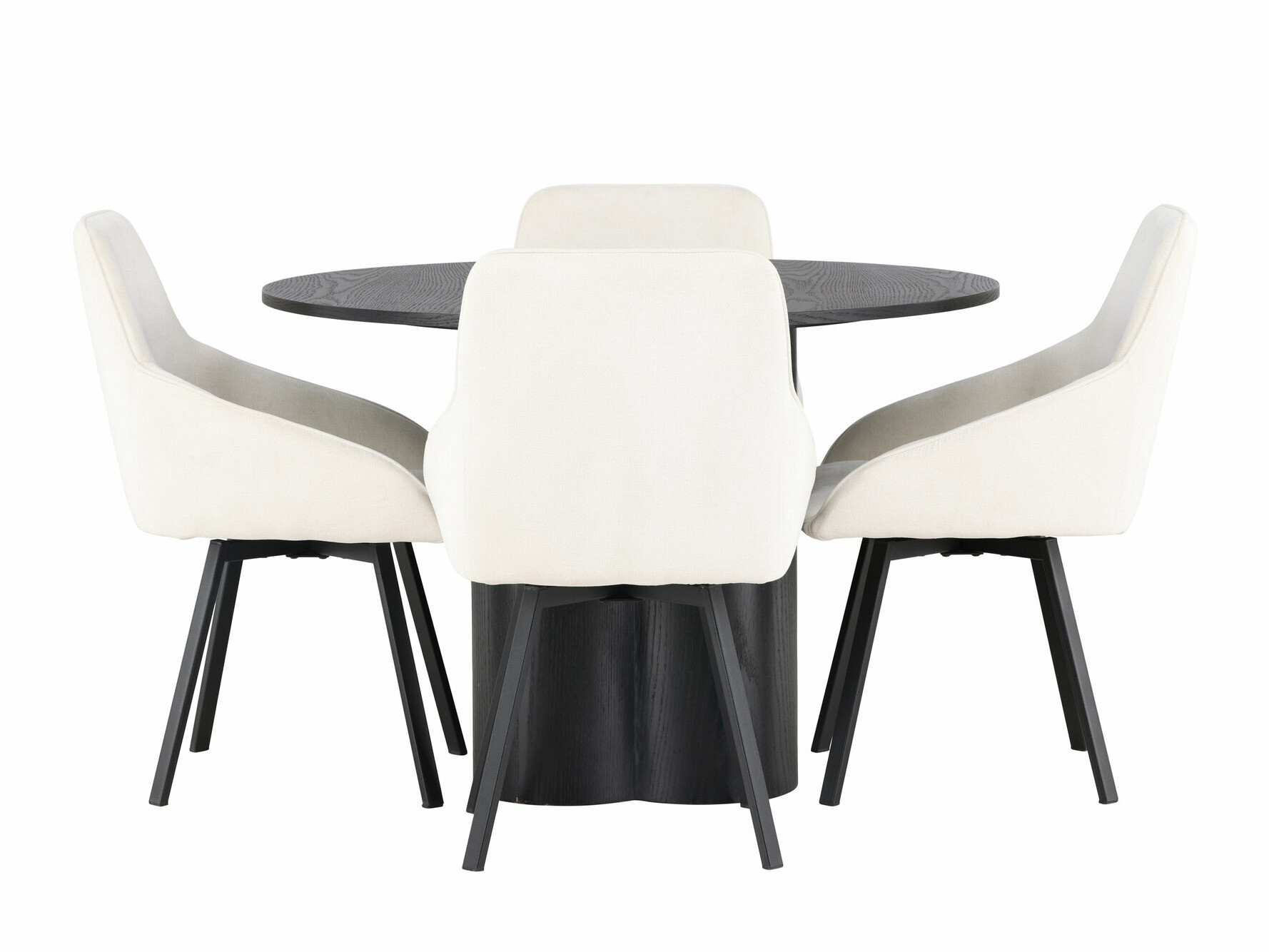 Borðstofusett Dallas 5008 (Svartur)