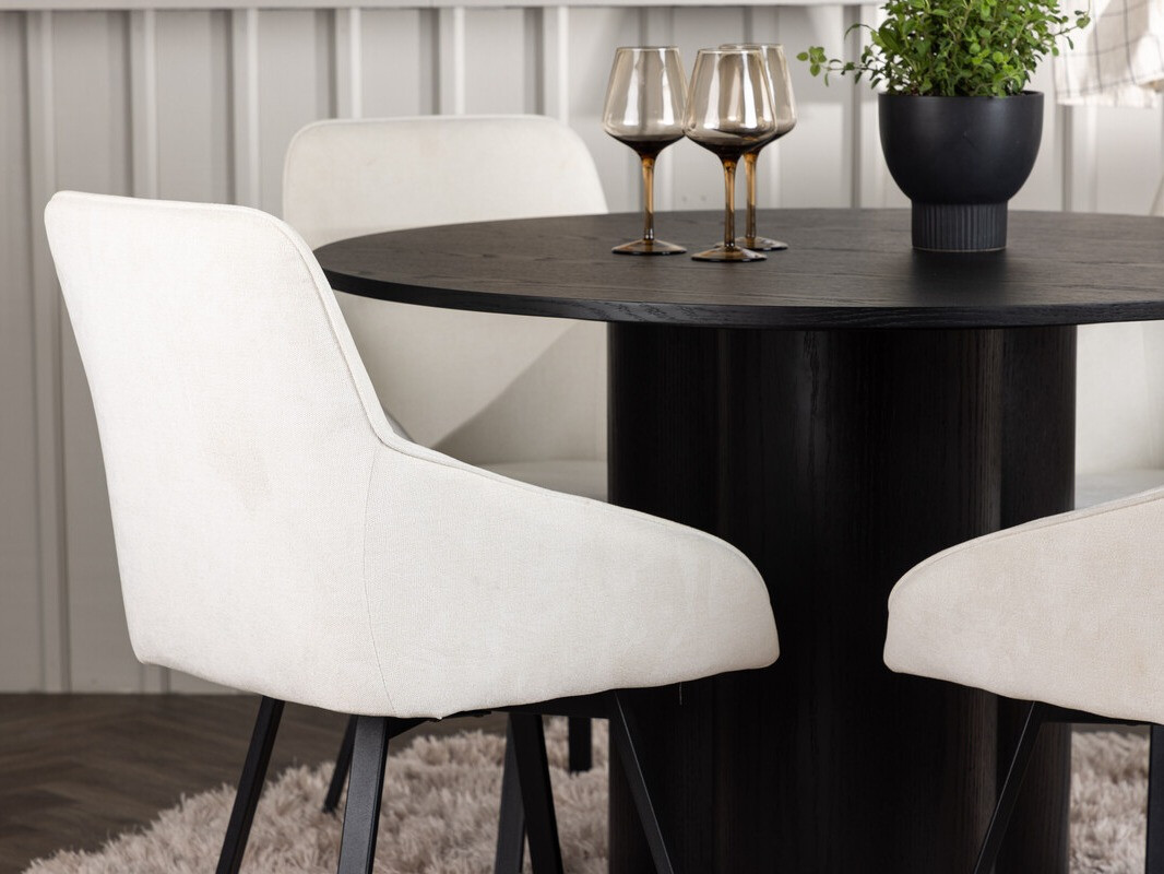Borðstofusett Dallas 5008 (Svartur)