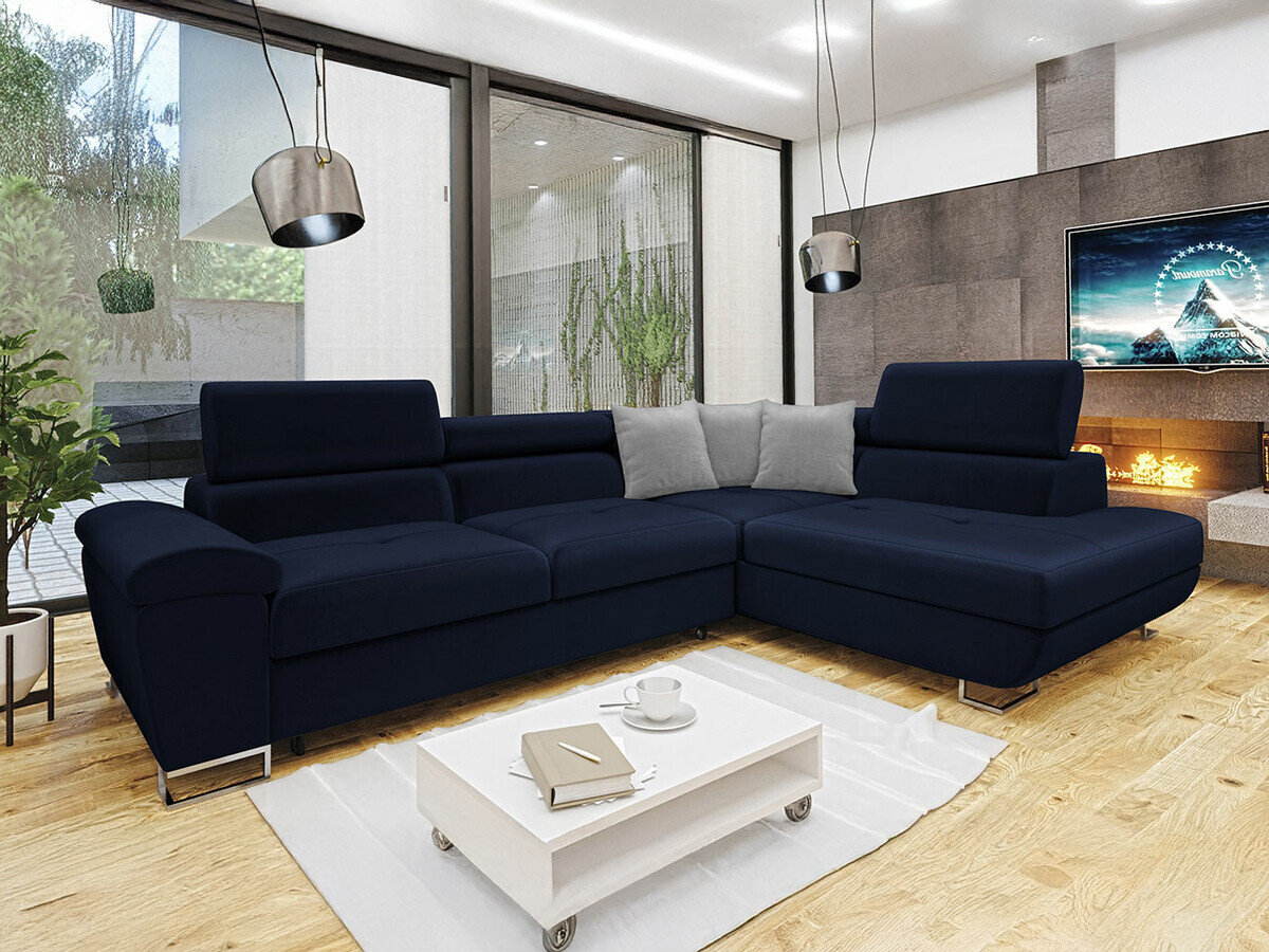 Horn­sófi Comfivo Ruta II (Magic Velvet 2216 + Magic Velvet 2240)
