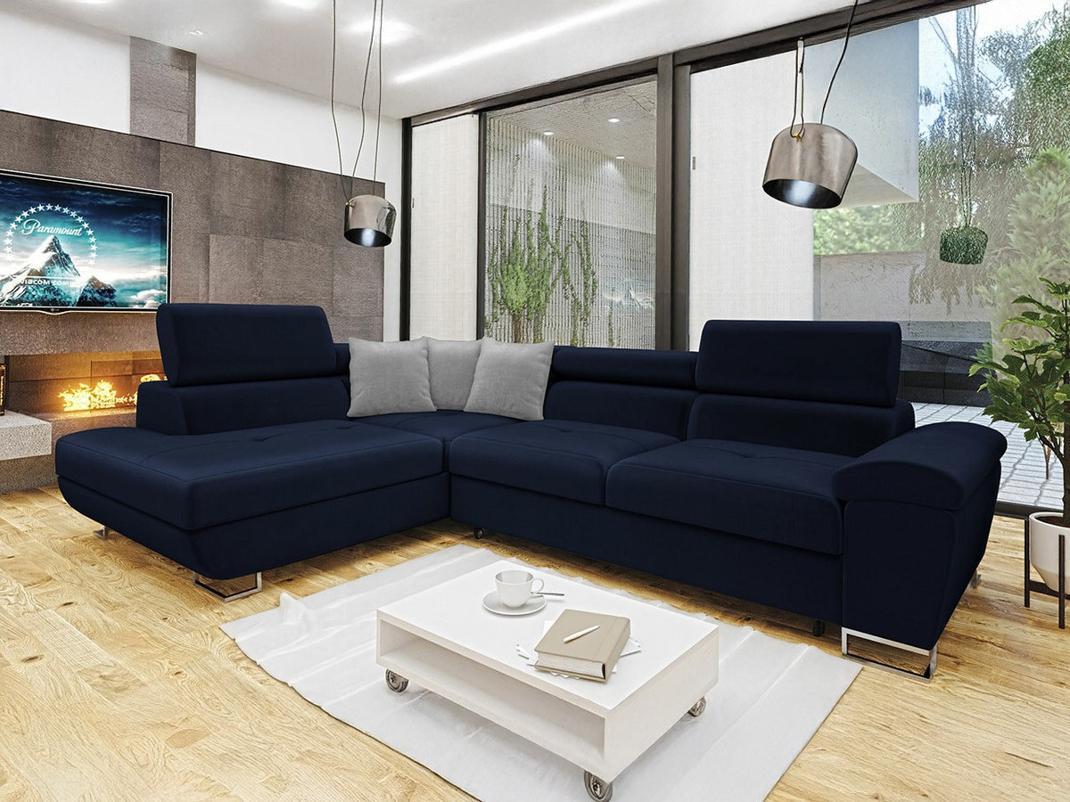 Horn­sófi Comfivo Ruta II (Magic Velvet 2216 + Magic Velvet 2240)