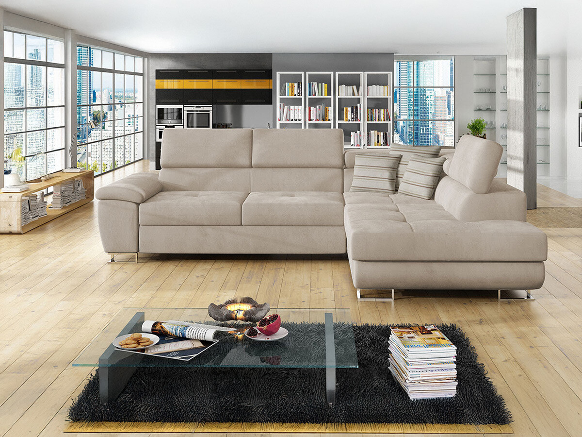 Horn­sófi Comfivo Ruta II (Uttario Velvet 2979 + Senegal 825)