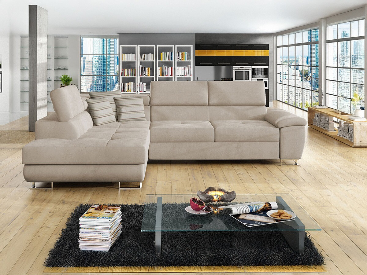 Horn­sófi Comfivo Ruta II (Uttario Velvet 2979 + Senegal 825)