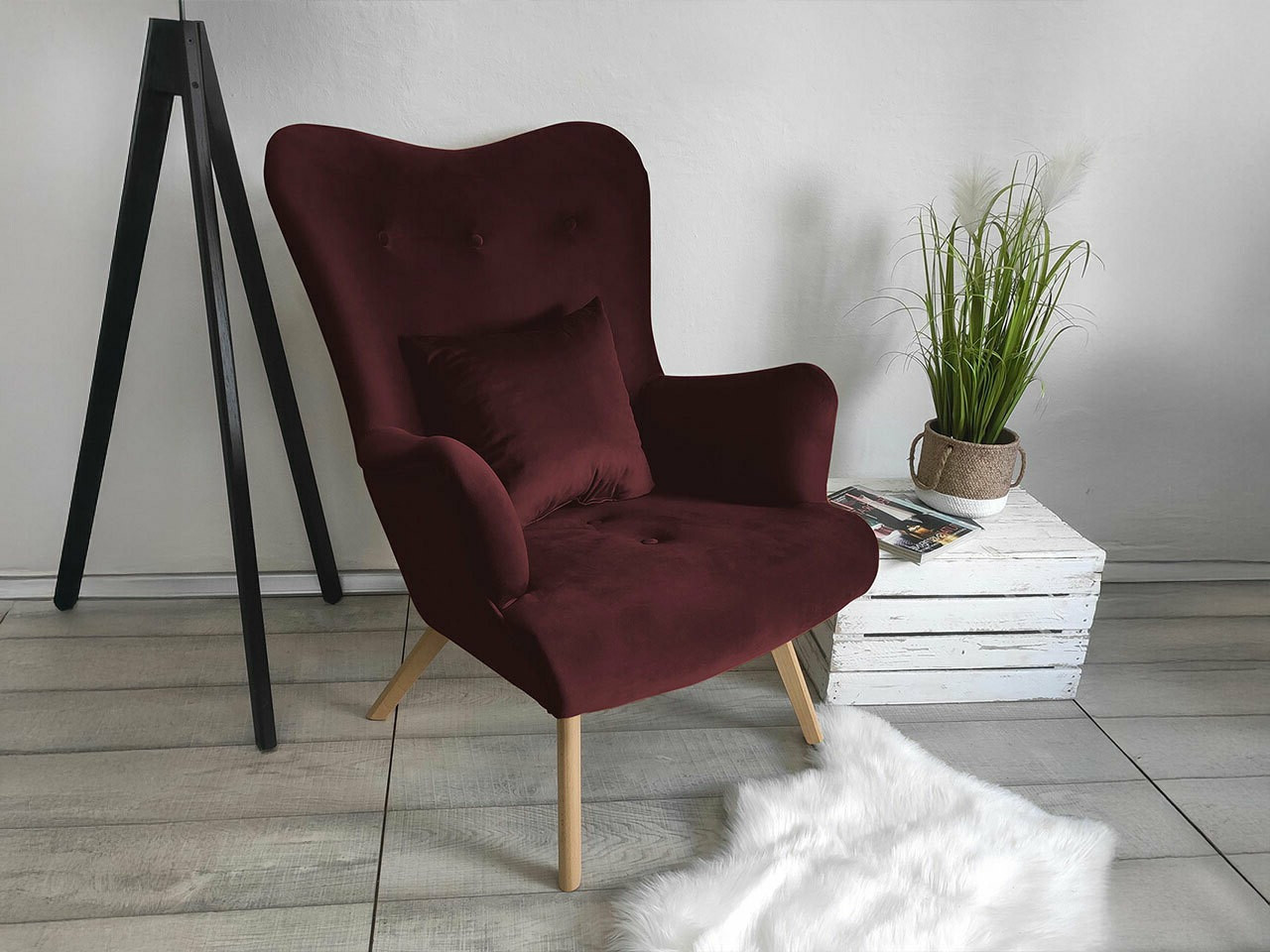 Hægindastóll Clovis 102 (Magic Velvet 2202)