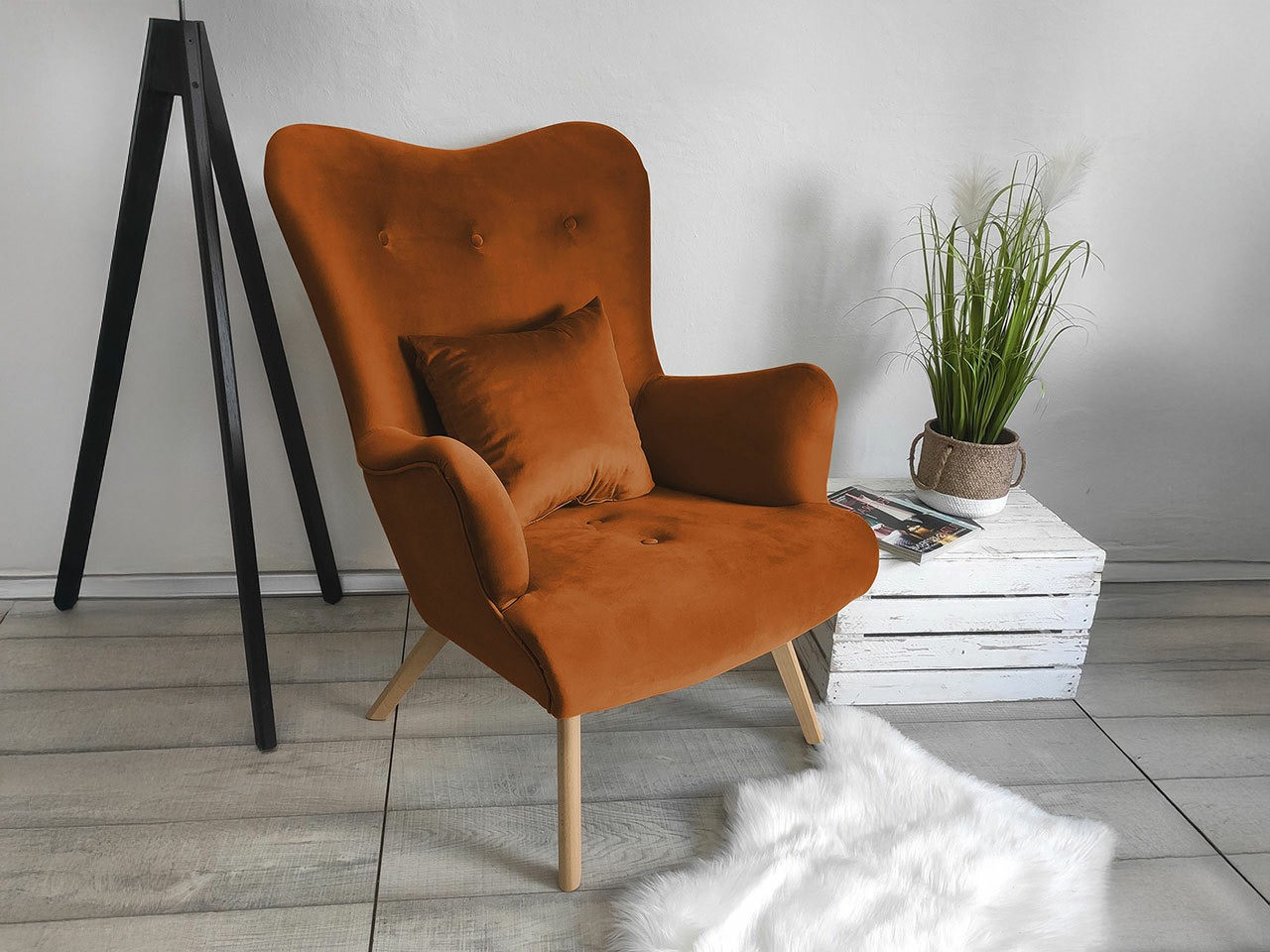 Hægindastóll Clovis 102 (Magic Velvet 2213)