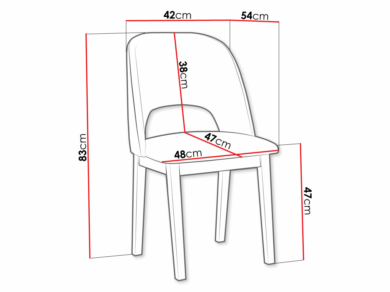 Stóll Victorville 333 (Svartur)