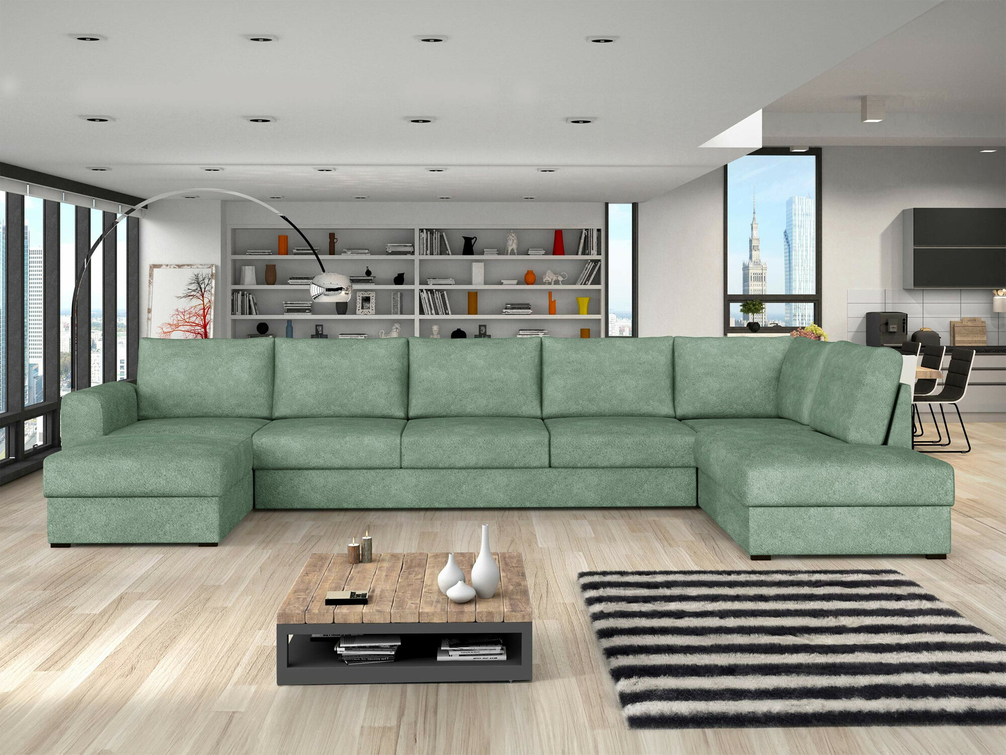 Horn­sófi Comfivo Flumen I (Coral 55)