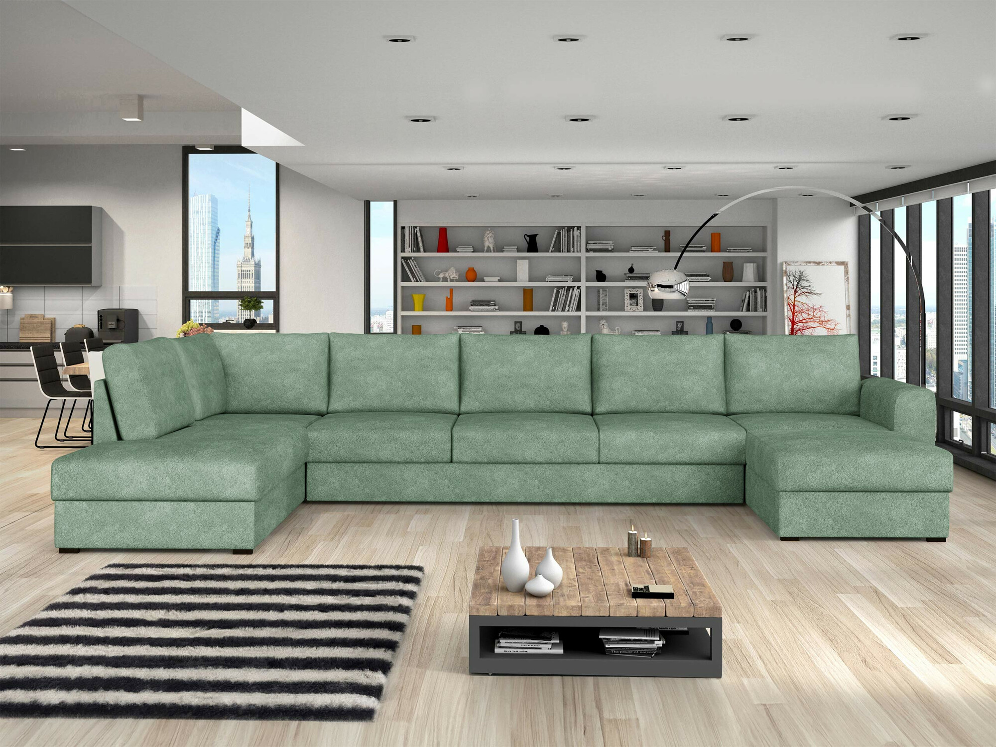 Horn­sófi Comfivo Flumen I (Coral 55)