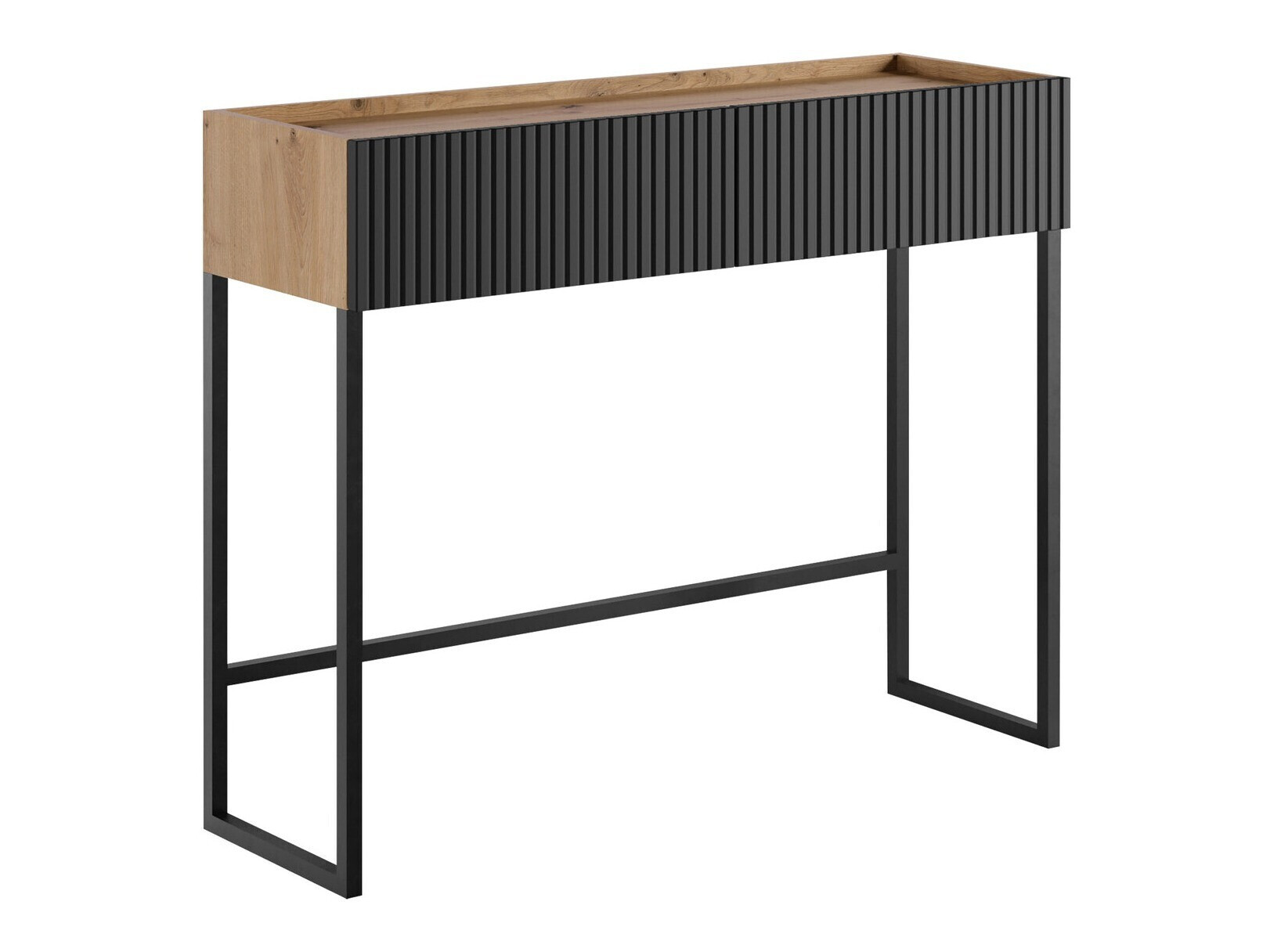 Console borð Lunole 103 (Artisan-eik + Svartur)