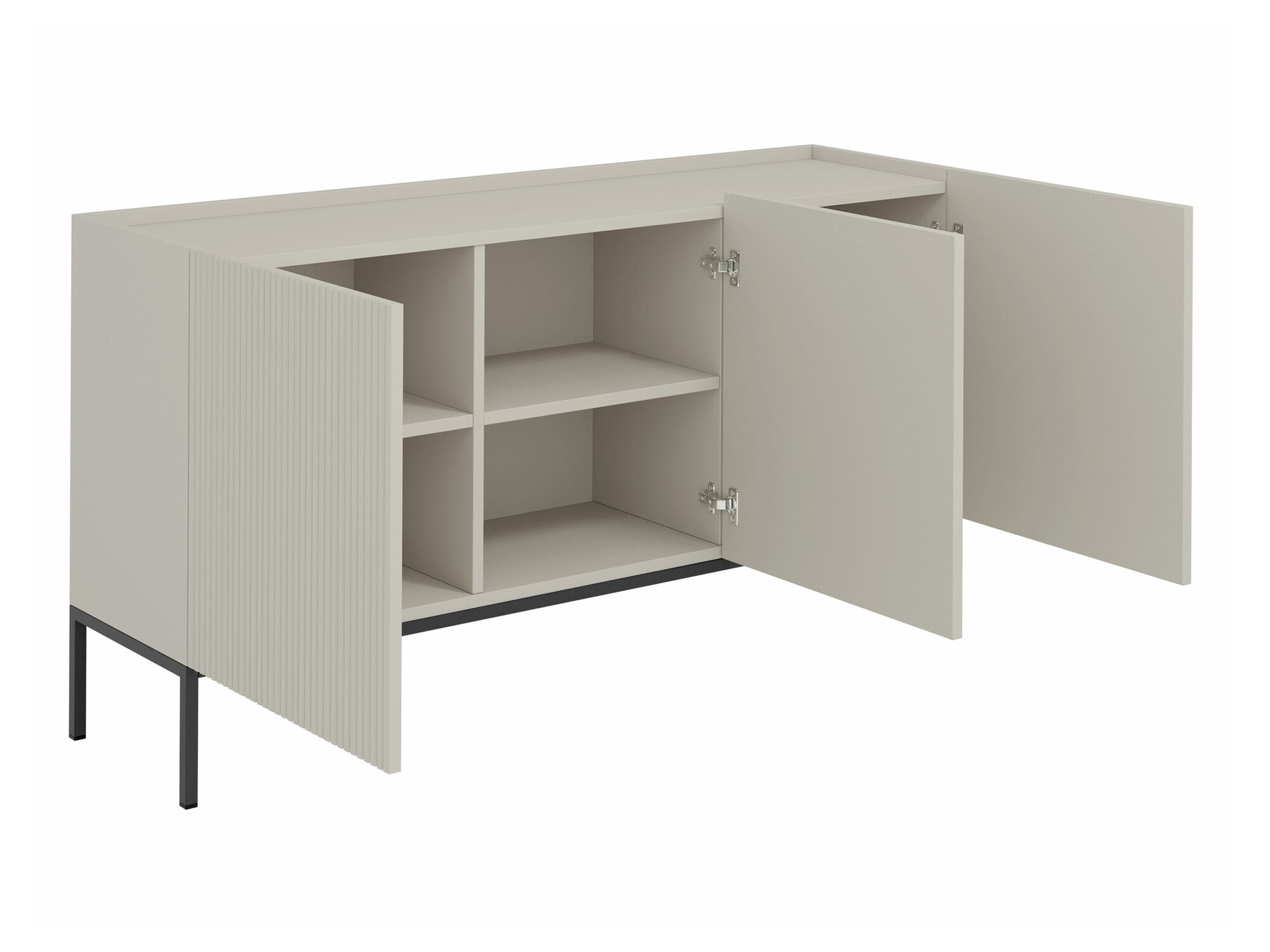 Stofusett Lunole 110 (Artisan-eik + Svartur)