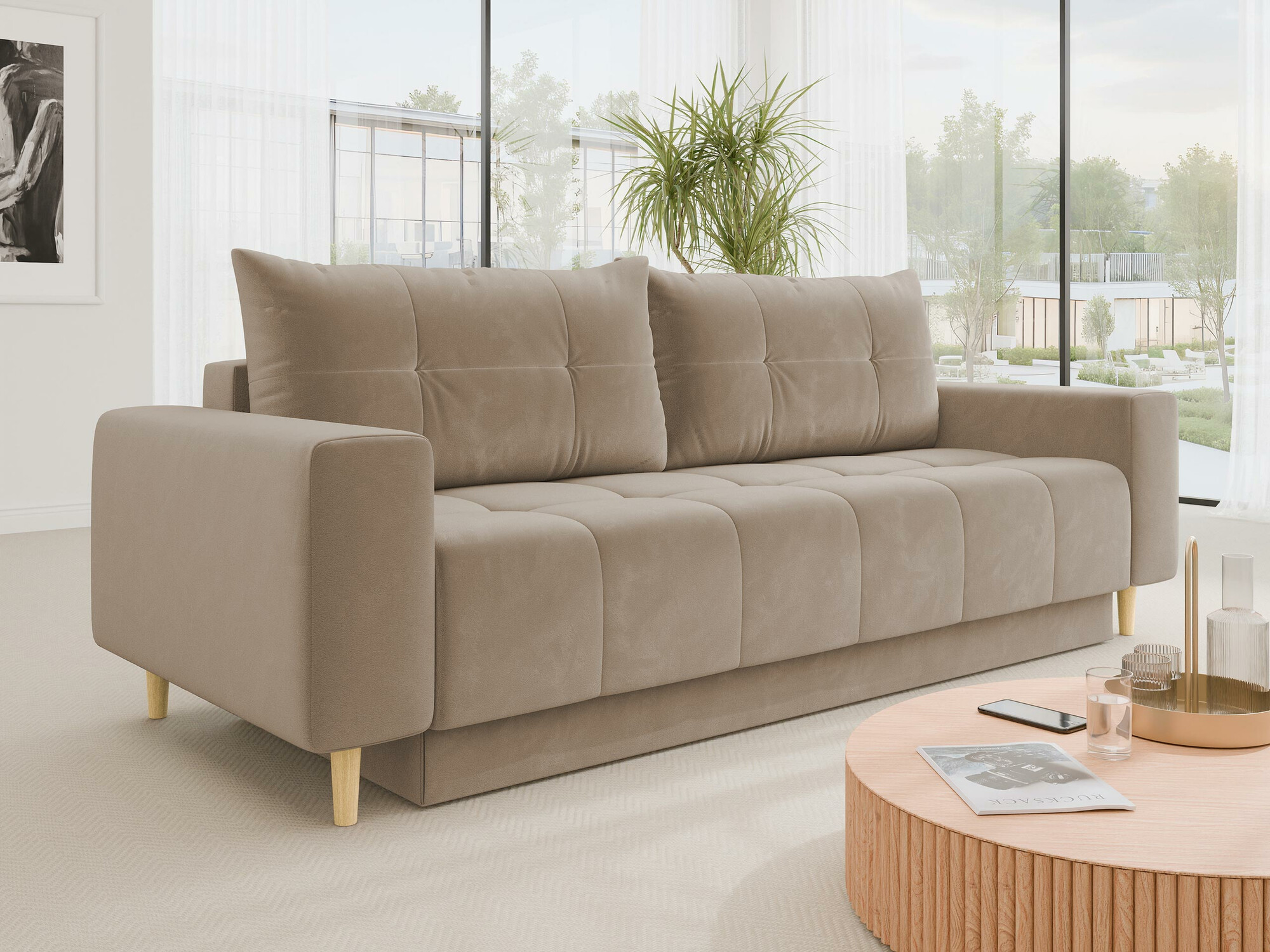 Svefnsófi Delaware 104 (Bluvel 28)