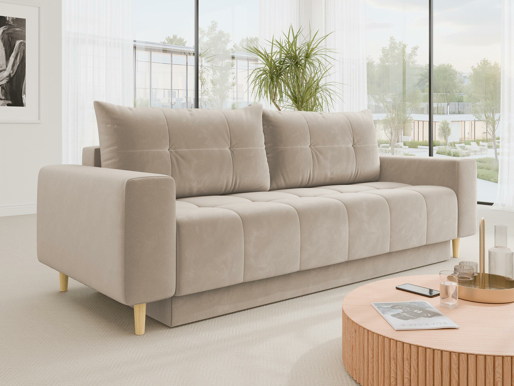 Svefnsófi Delaware 104 (Bluvel 30)