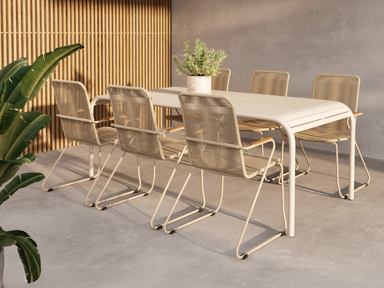 Útiborð Dallas 4771 (Beige)