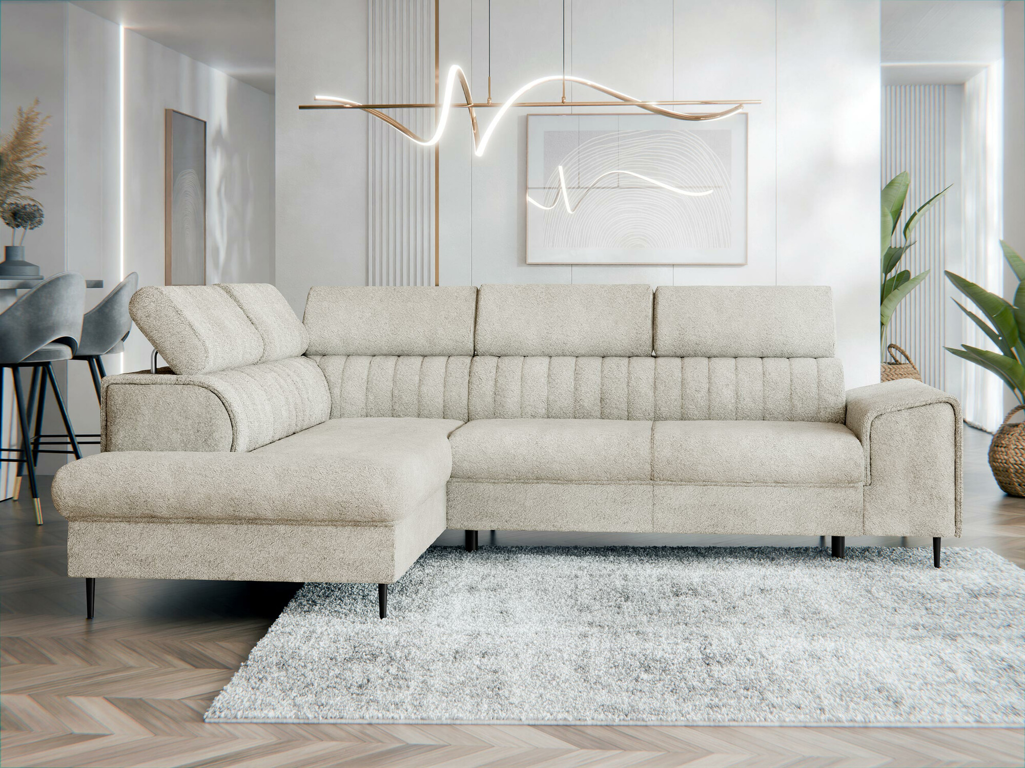 Horn­sófi Comfivo Universum (Coral 65)