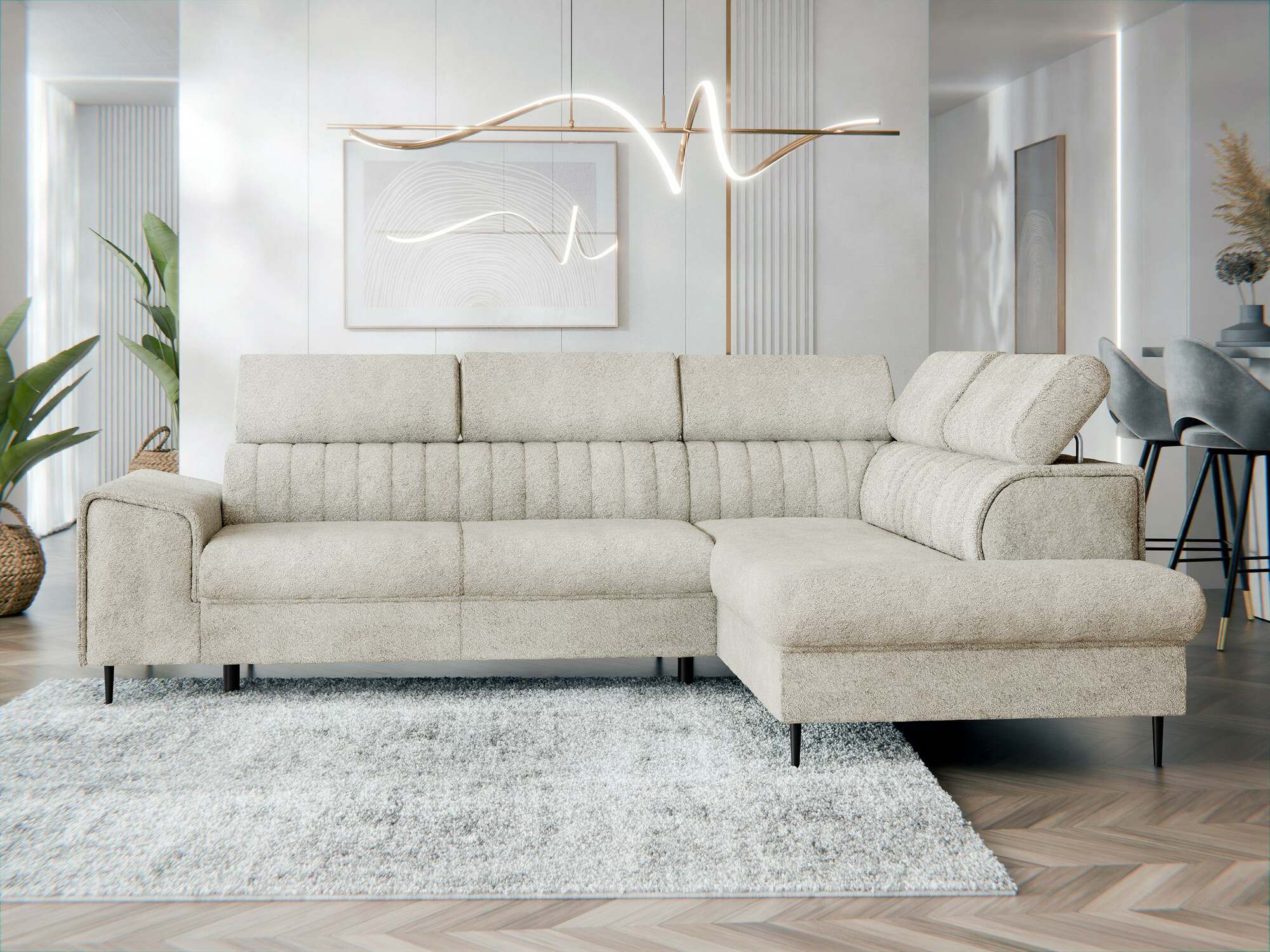 Horn­sófi Comfivo Universum (Coral 65)
