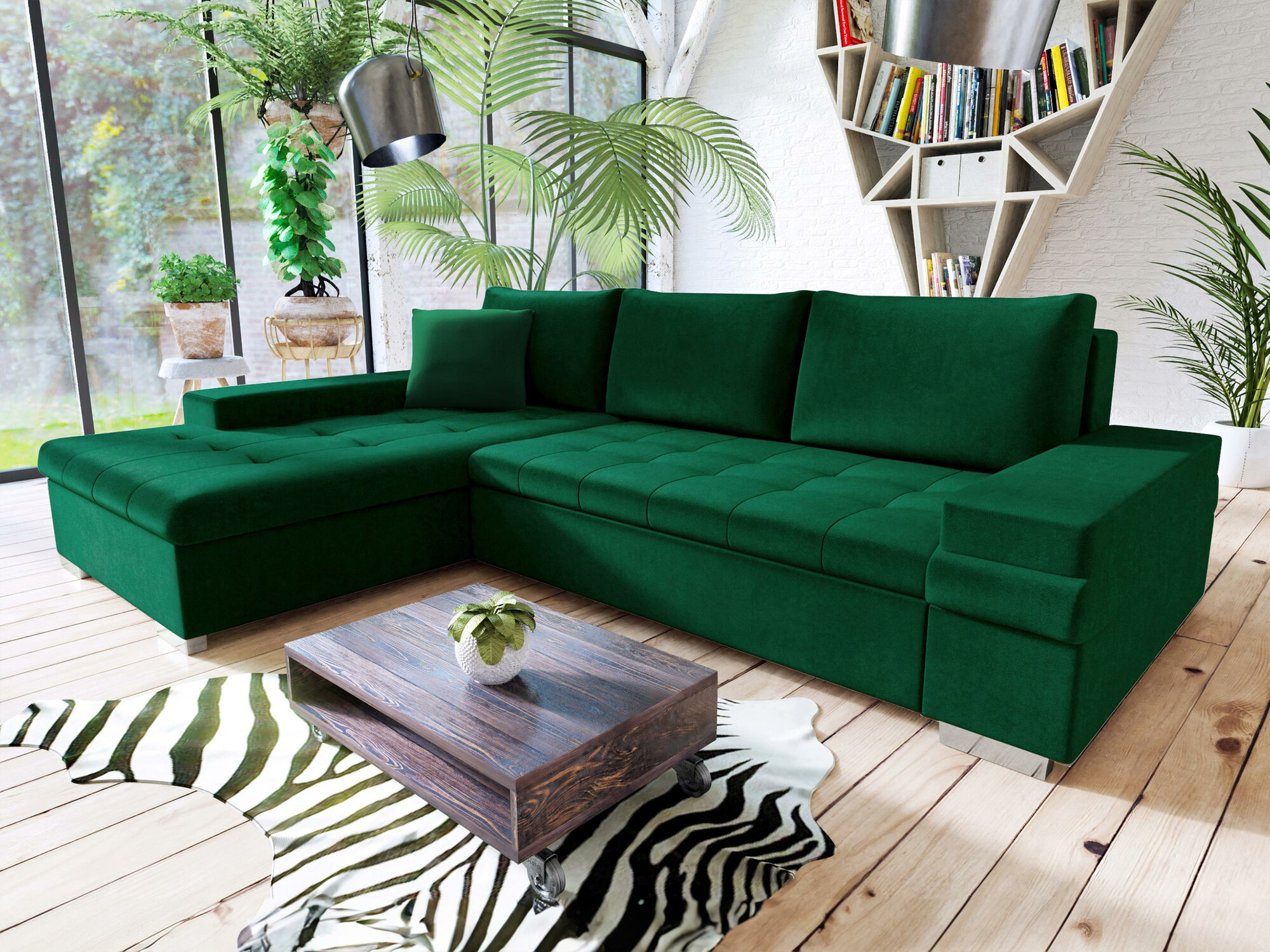 Horn­sófi Comfivo Olivetum I (Magic Velvet 2225)