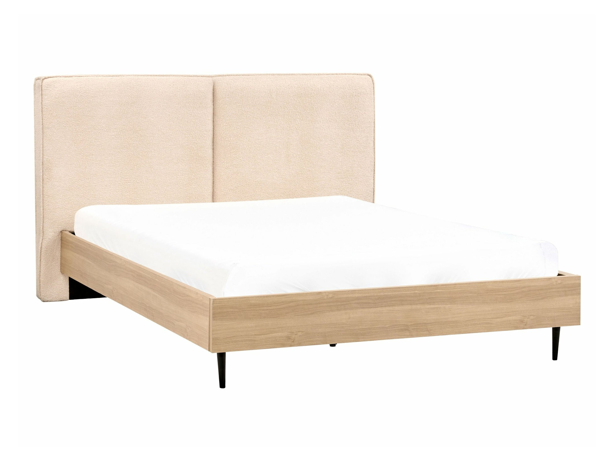 Rúm Berwyn 1273 (Beige + Ljós viður)