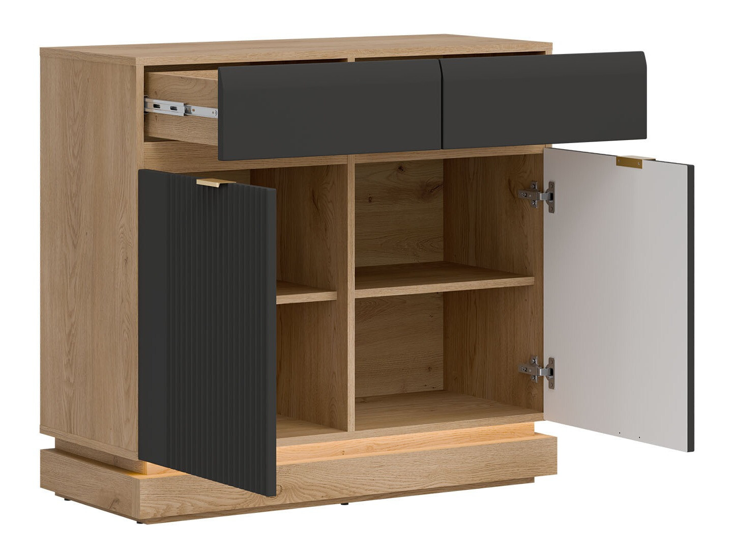 Stofusett Teselbu 116 (Antrasít + Eik)