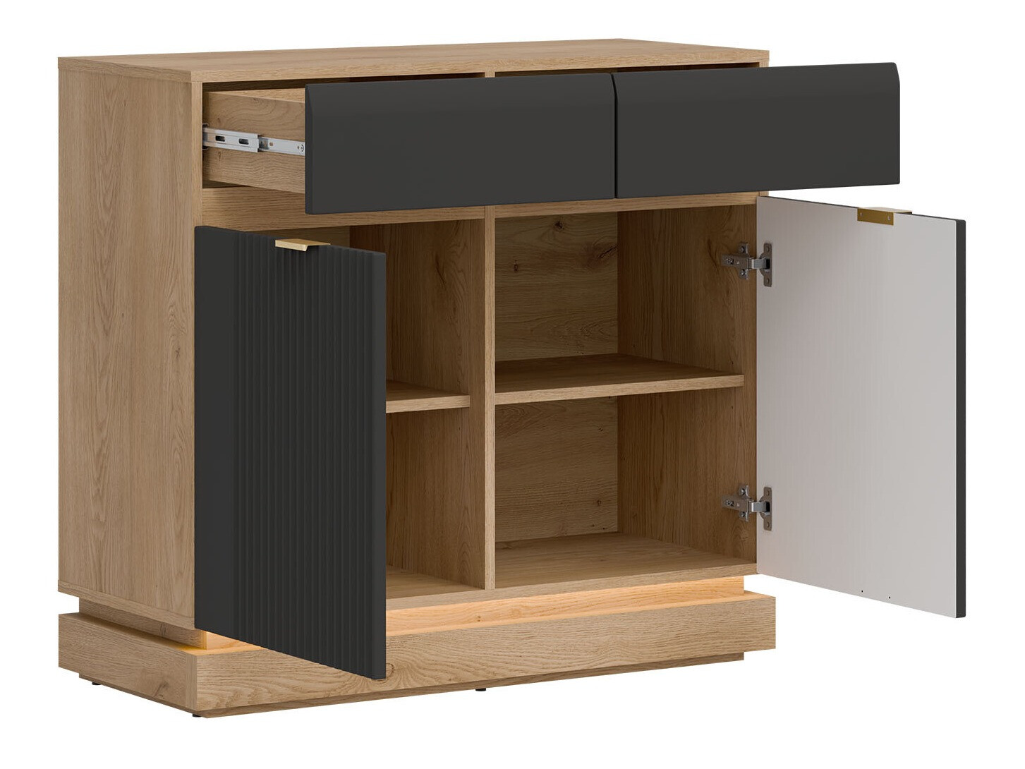 Stofusett Teselbu 116 (Antrasít + Eik)
