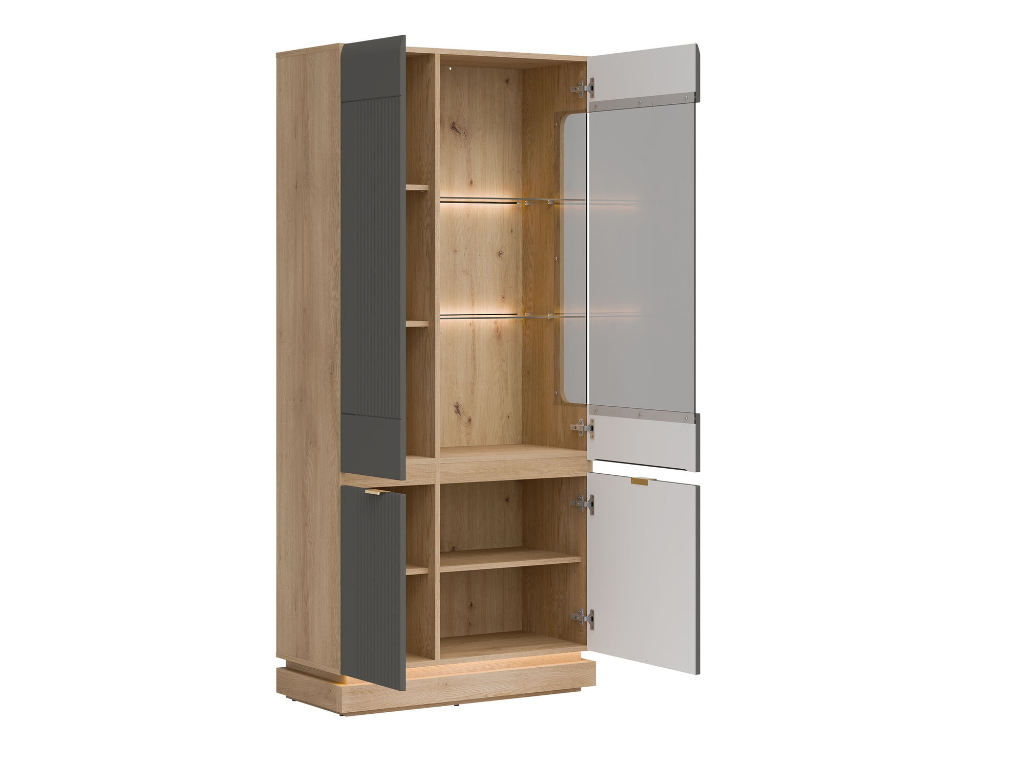 Stofusett Teselbu 116 (Grár + Eik)