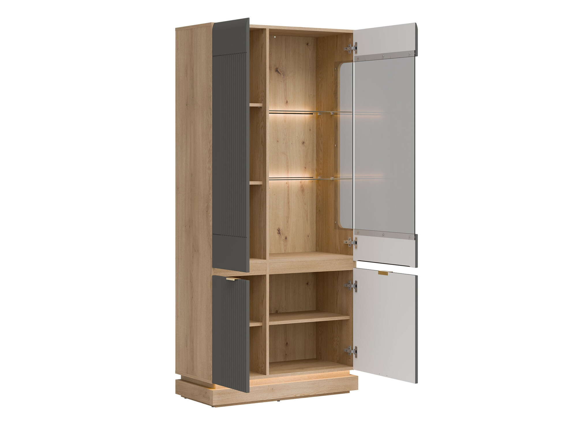 Stofusett Teselbu 116 (Grár + Eik)
