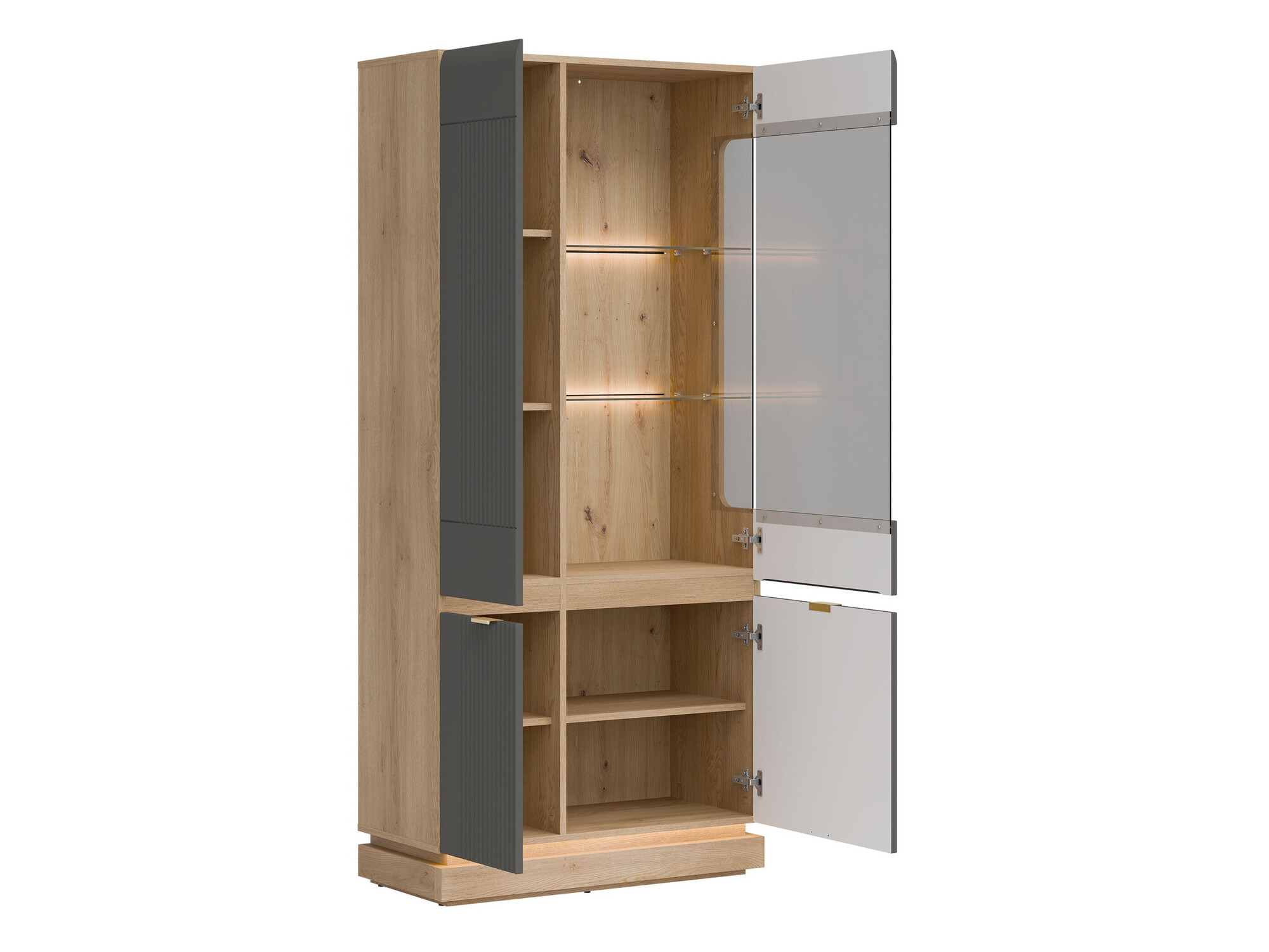 Stofusett Teselbu 116 (Grár + Eik)
