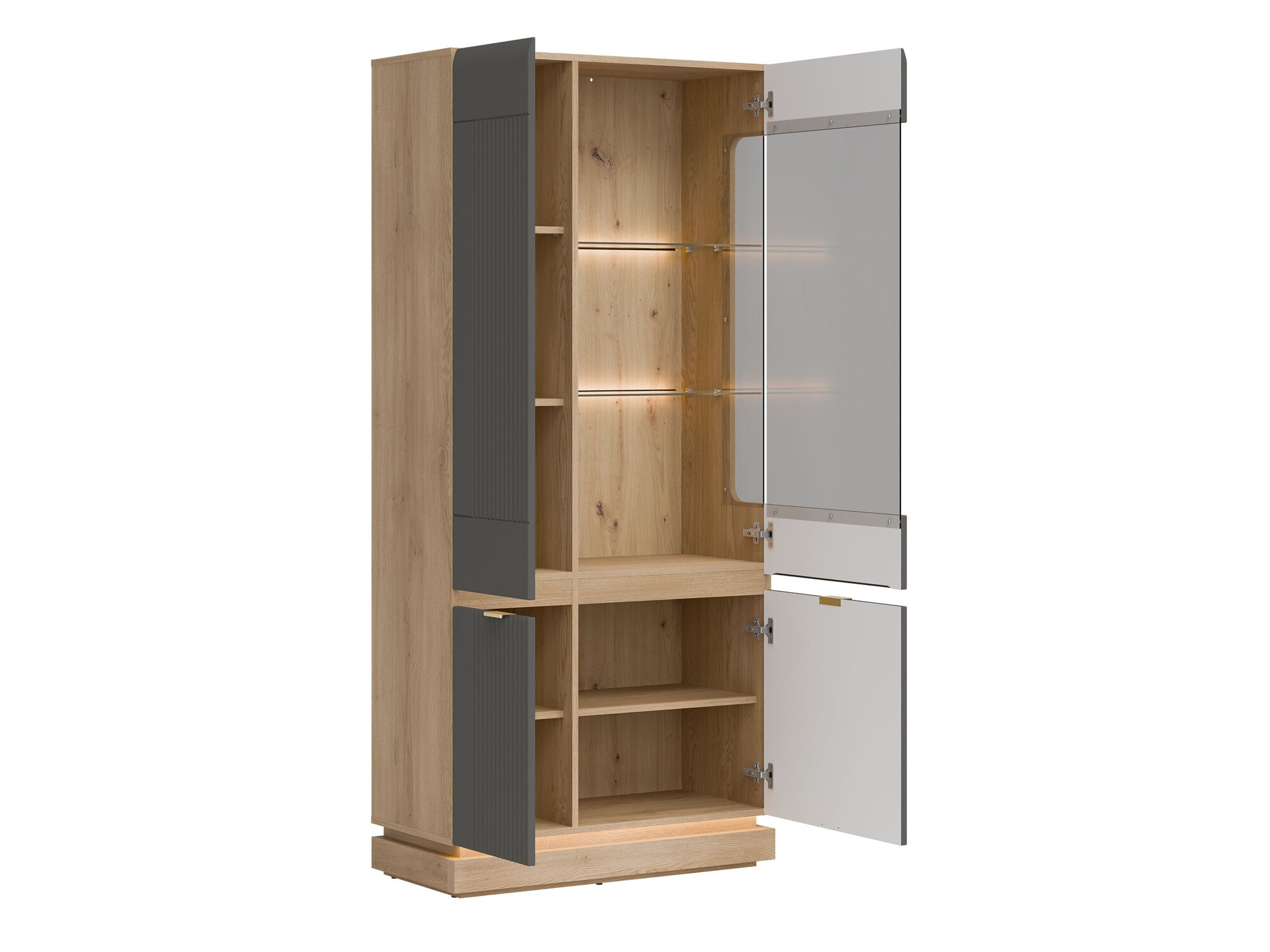 Stofusett Teselbu 116 (Grár + Eik)