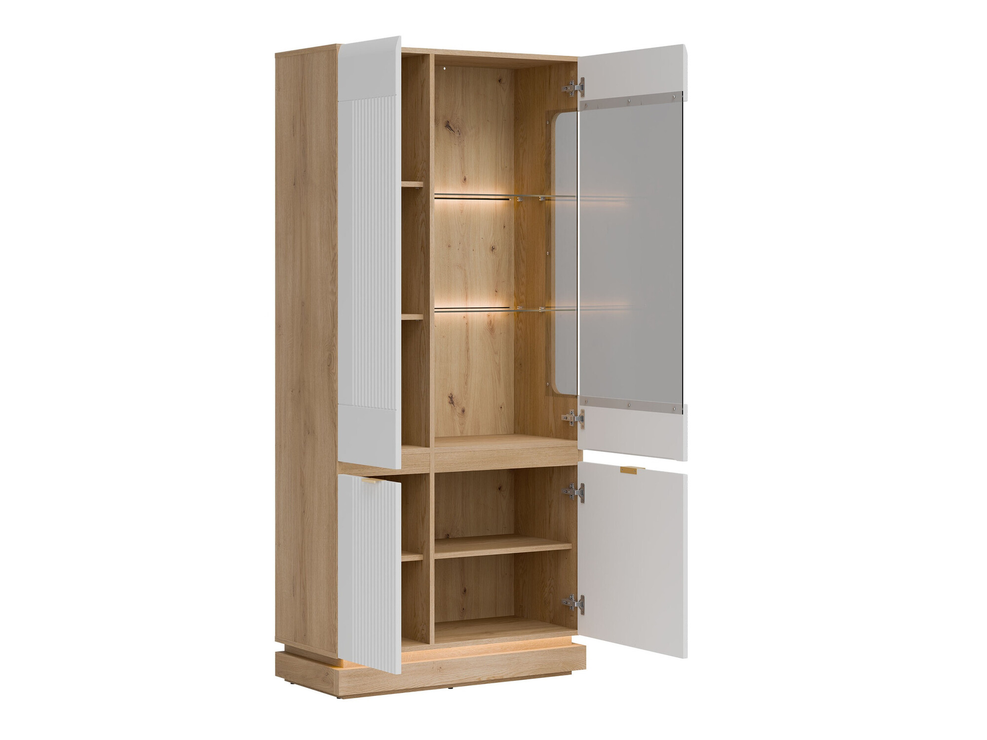 Stofusett Teselbu 116 (Hvítur + Eik)
