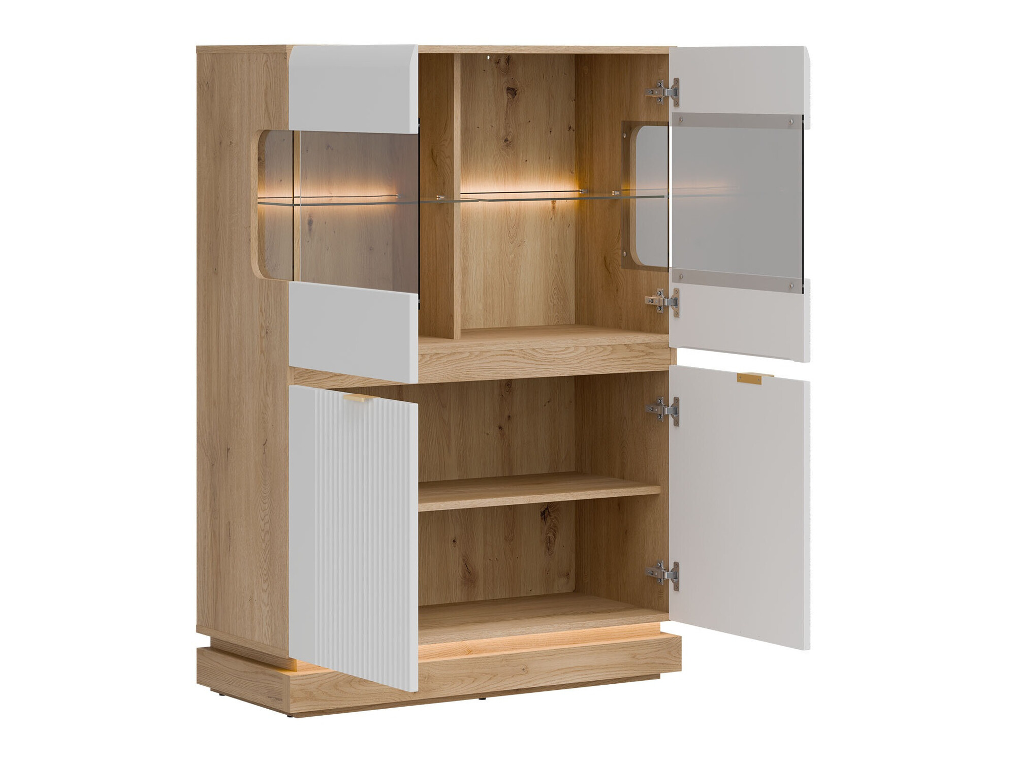 Stofusett Teselbu 116 (Hvítur + Eik)