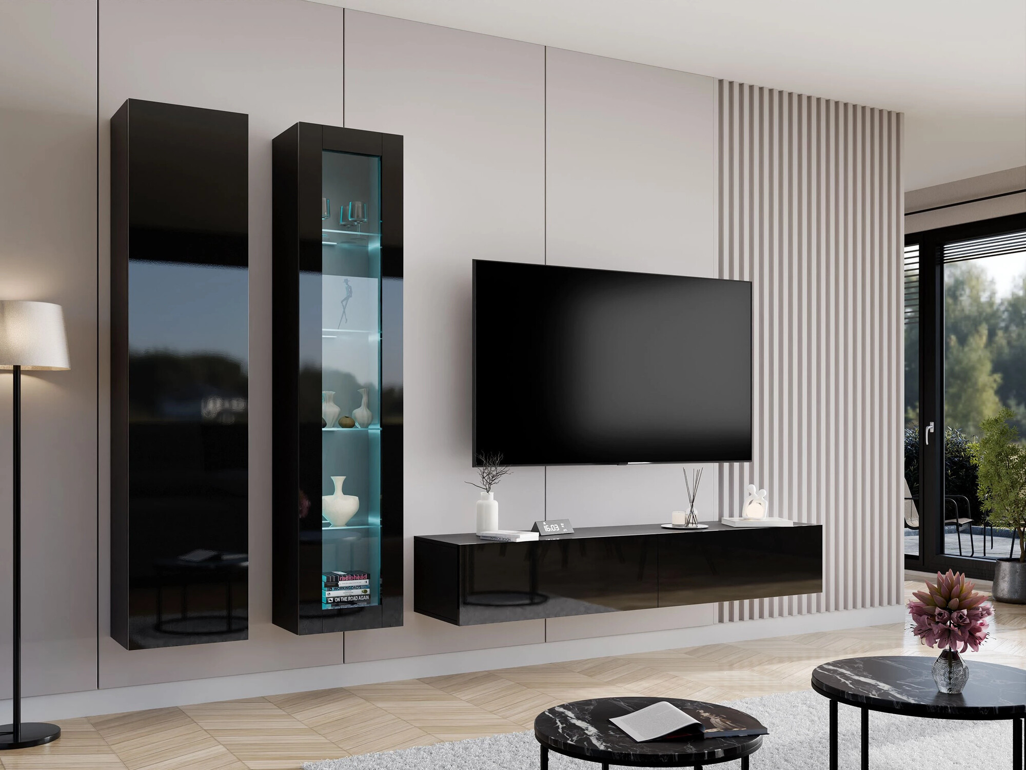 Stofusett Vilrin I (Svartur + Svart háglans)