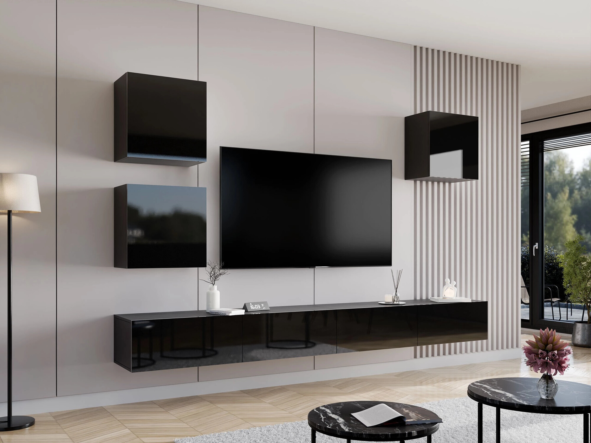 Stofusett Vilrin III (Svartur + Svart háglans)