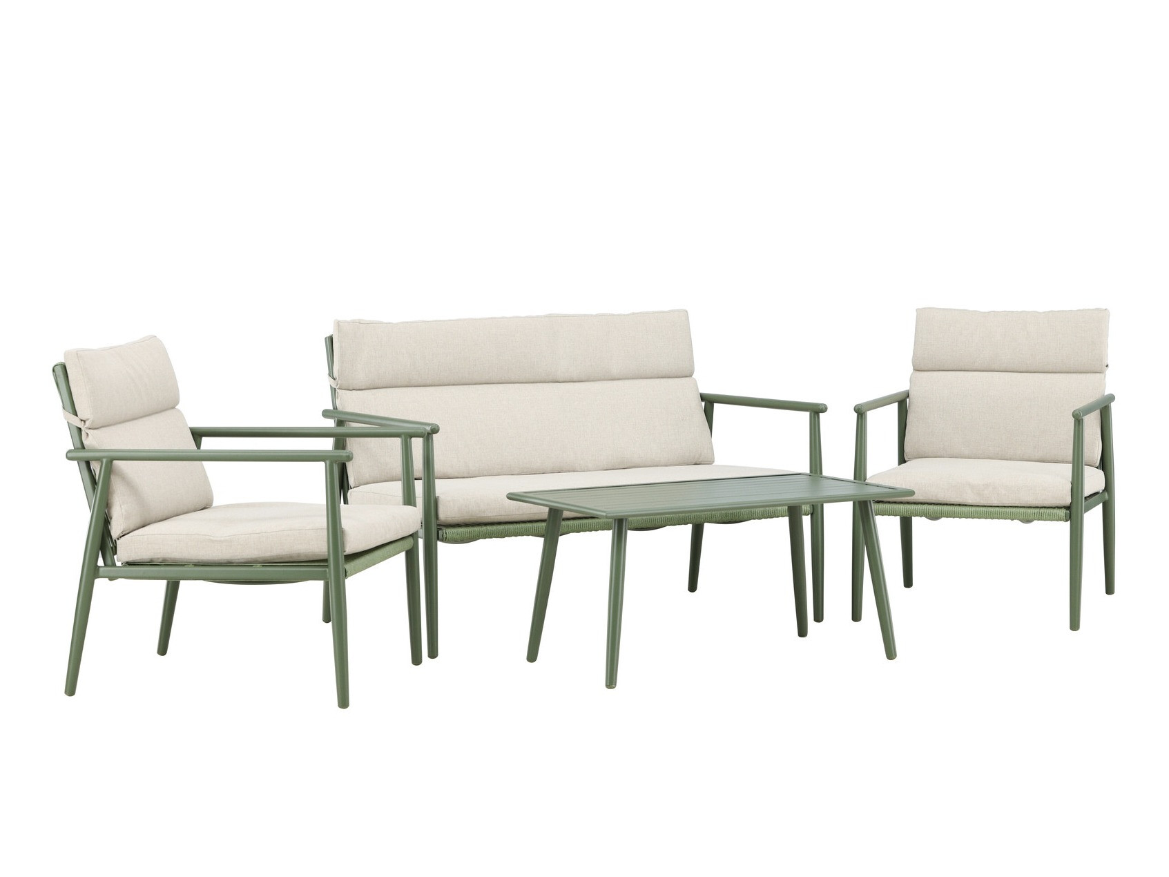 Útihúsgagnasett Dallas 4831 (Grænn + Beige)