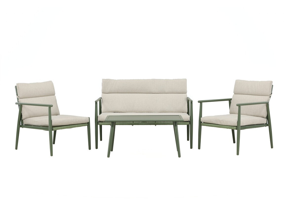 Útihúsgagnasett Dallas 4831 (Grænn + Beige)