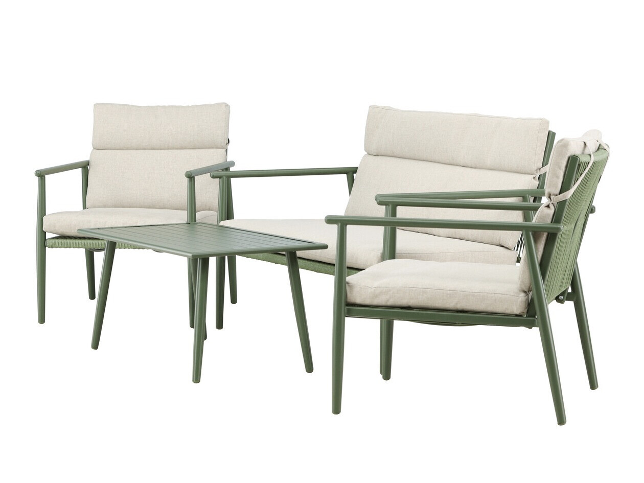 Útihúsgagnasett Dallas 4831 (Grænn + Beige)