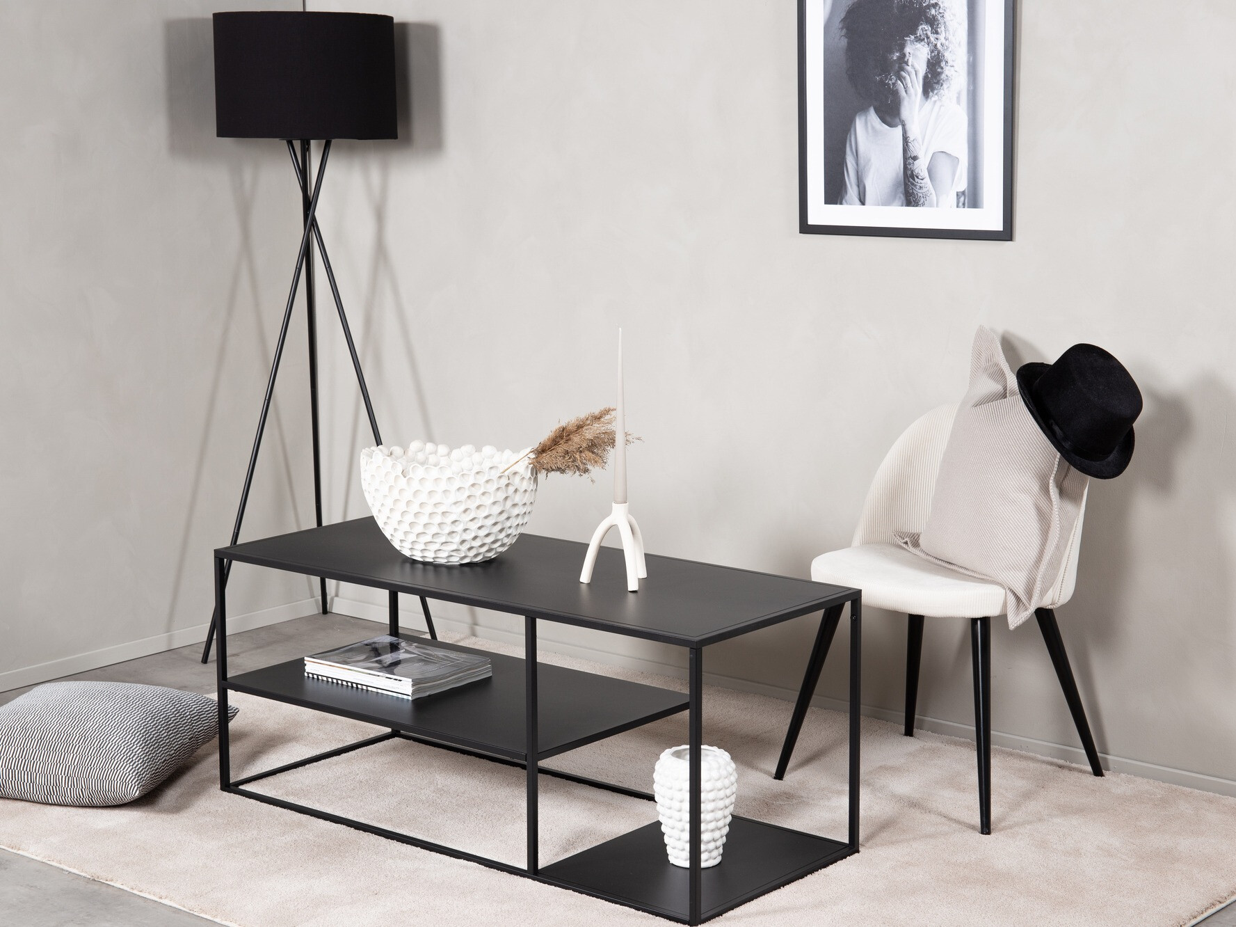 Sófaborð Dallas 4727 (Svartur)