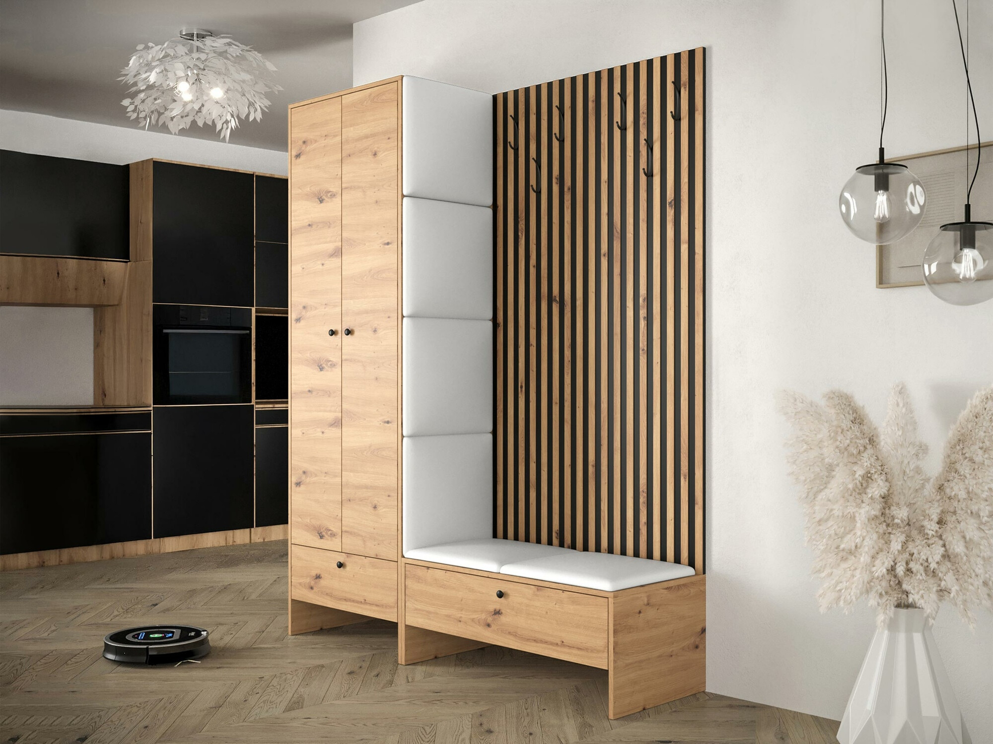 Forstofusett Donio III (Artisan-eik + Soft 017)
