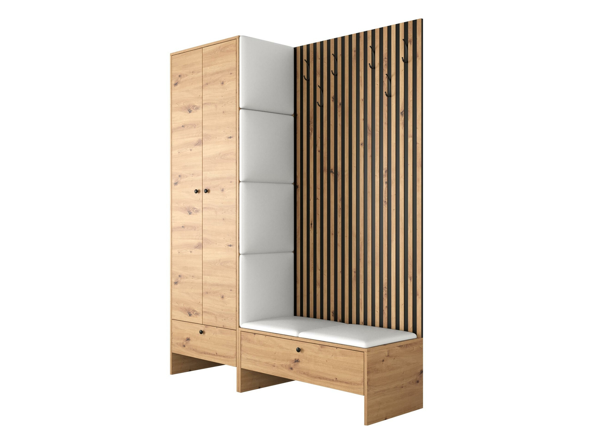 Forstofusett Donio III (Artisan-eik + Soft 017)