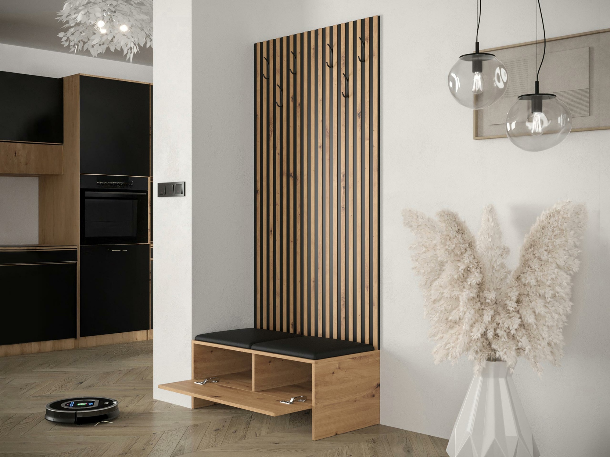 Forstofusett Donio IV (Artisan-eik + Soft 011)