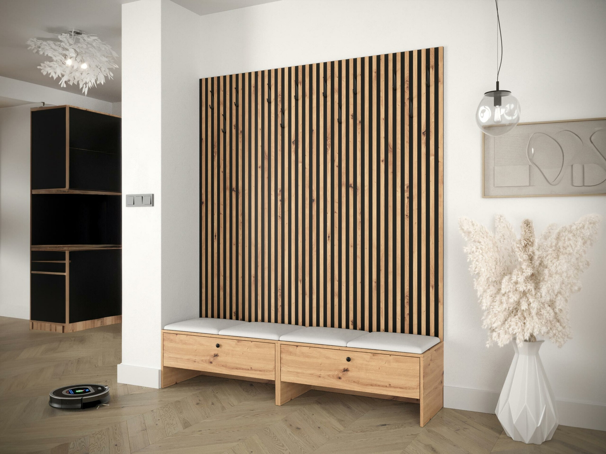 Forstofusett Donio V (Artisan-eik + Soft 017)