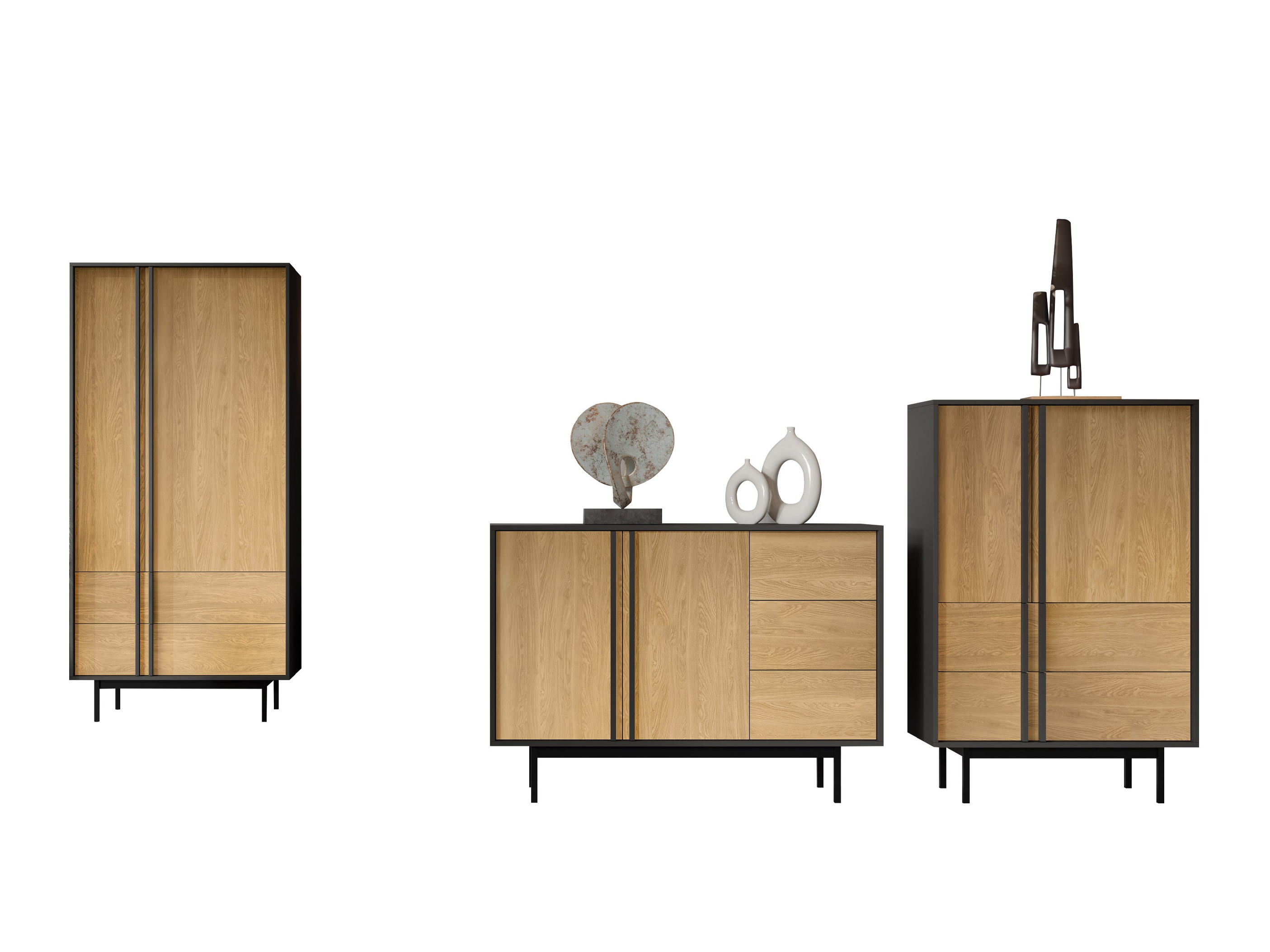 Stofusett Levali 116 (Eik)