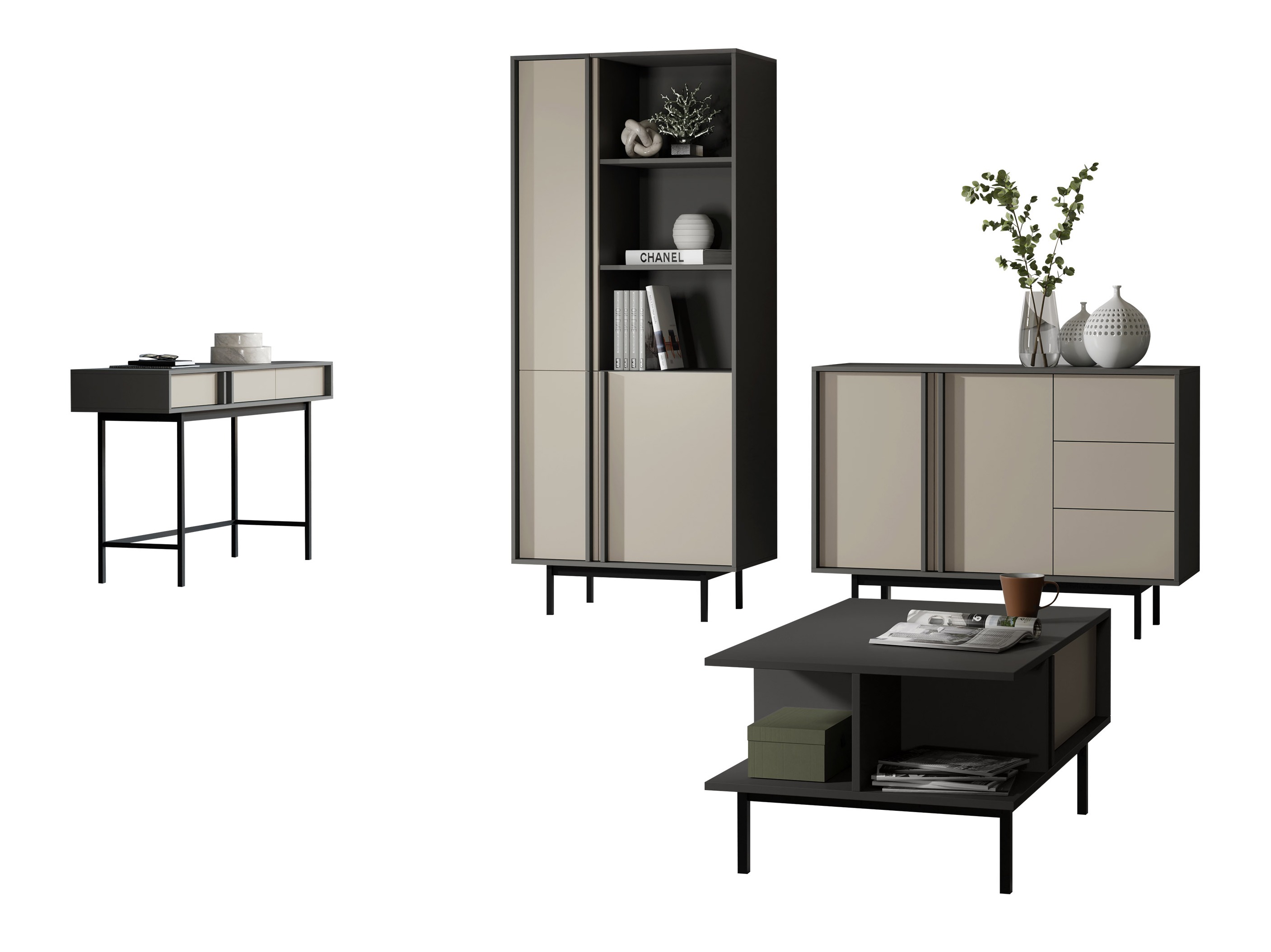 Stofusett Levali 117 (Beige)