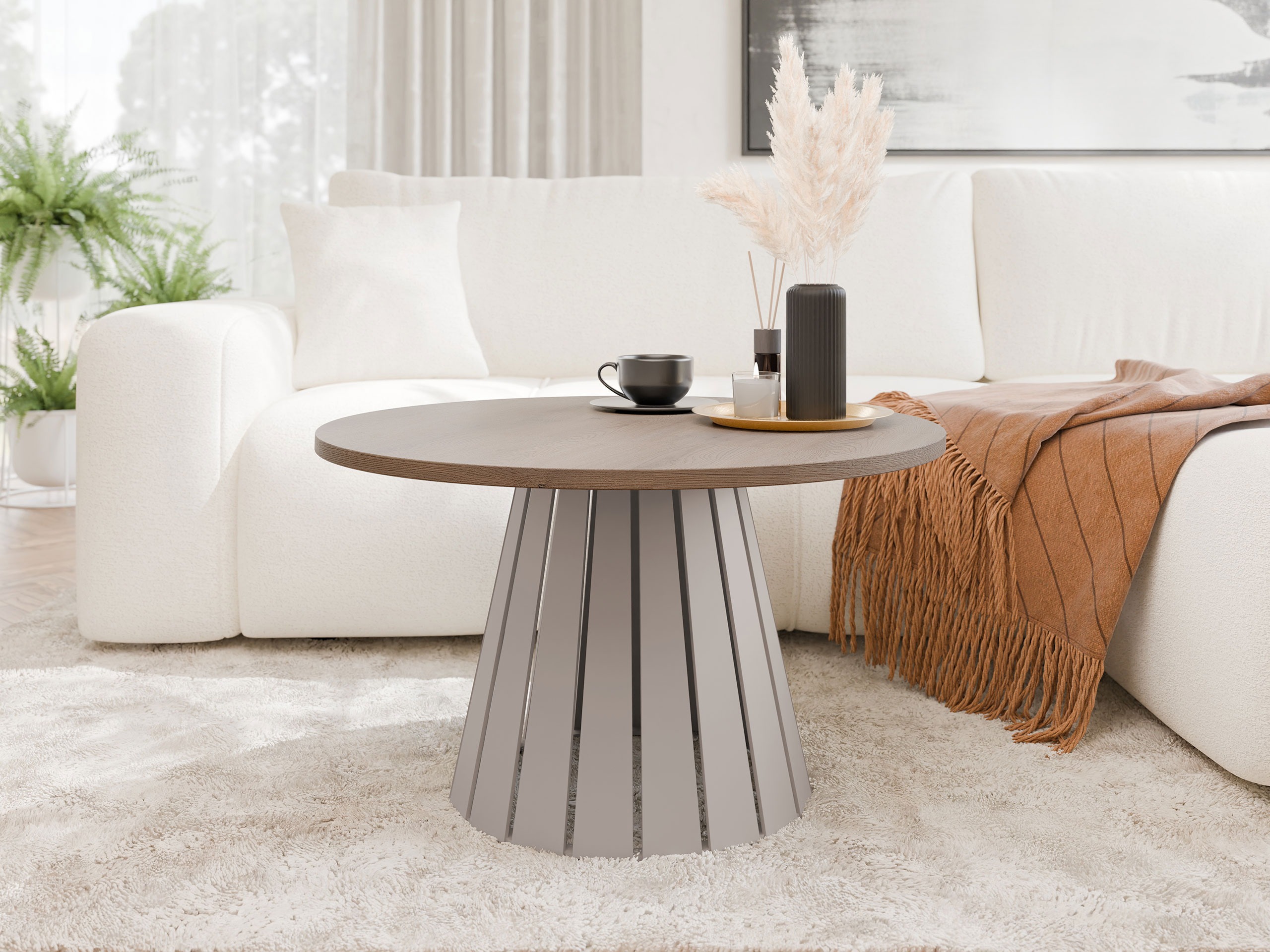 Sófaborð Oswego 134 (Kasmír + Brúnn)