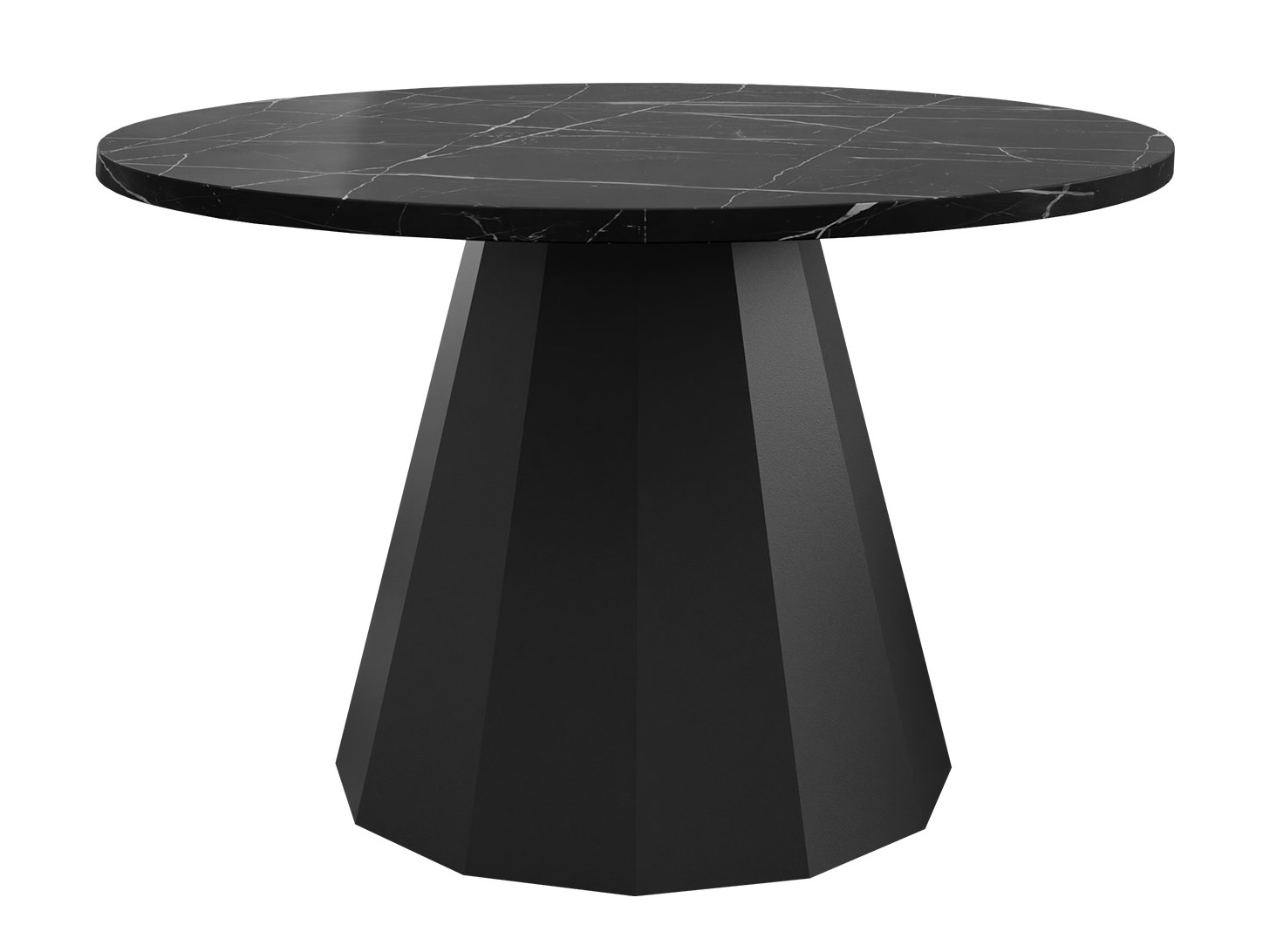 Sófaborð Oswego 139 (Svartur + Svartur marmari)