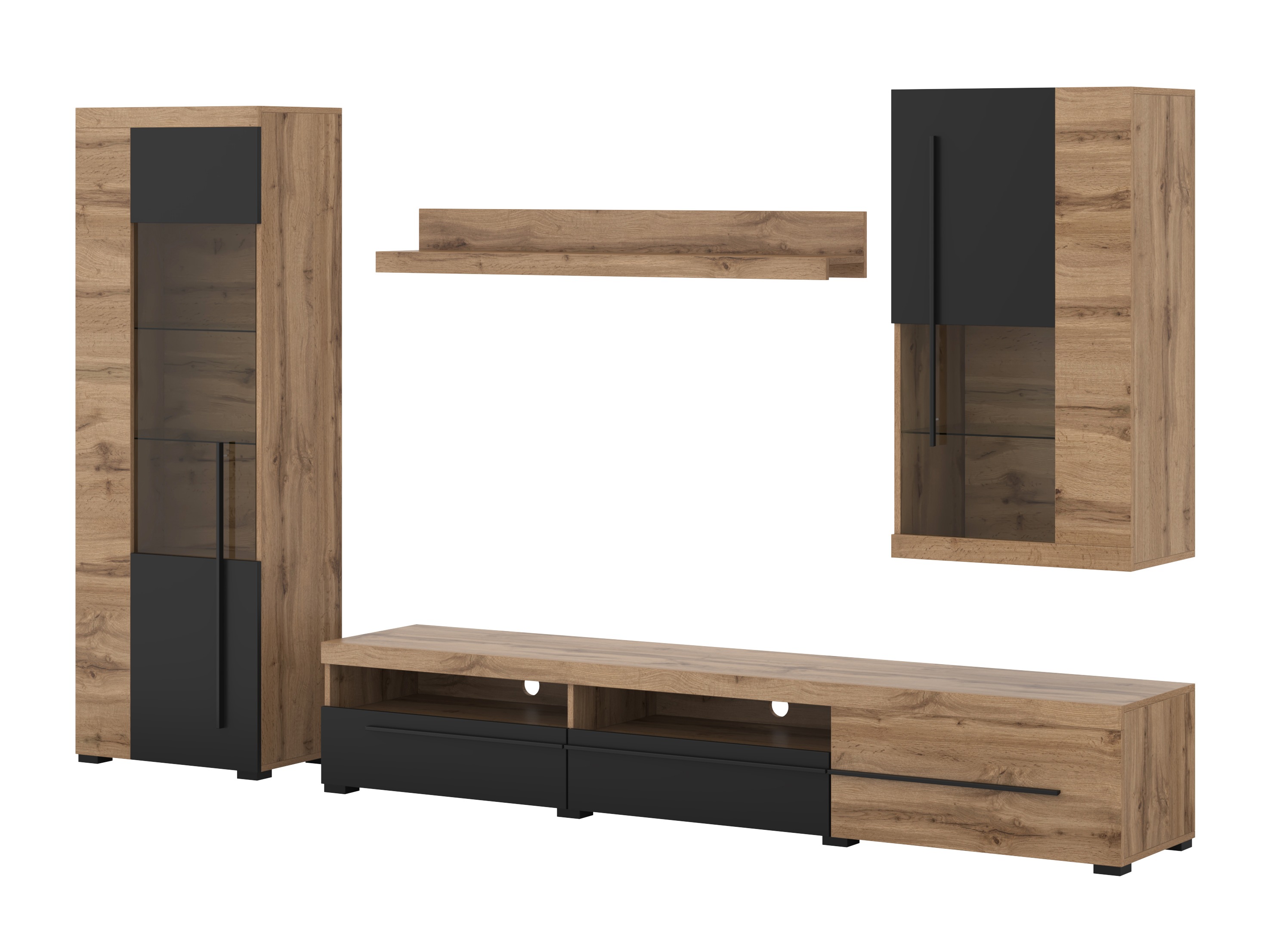 Stofusett Sorciro 105 (Svartur + Wotan-eik)