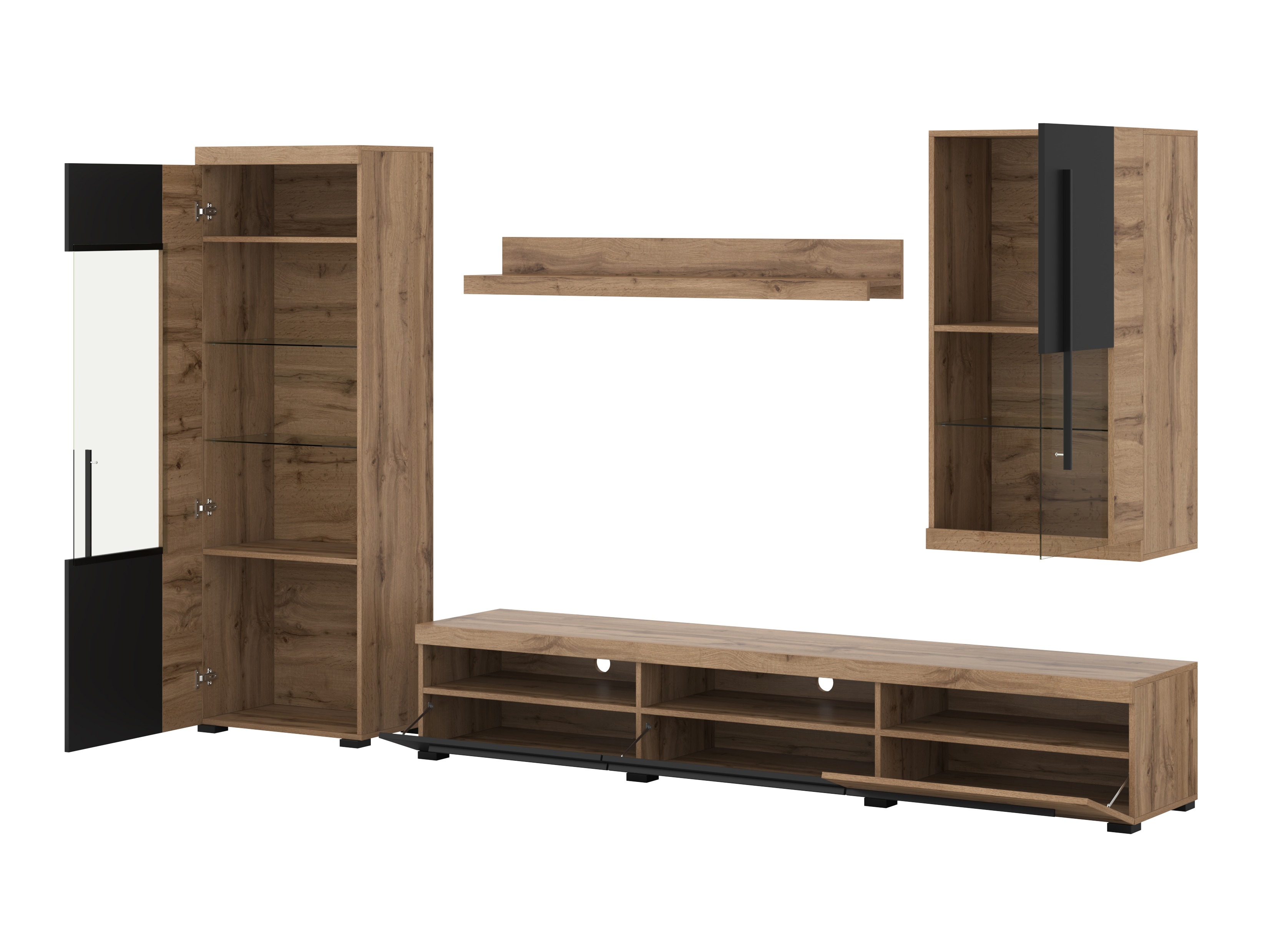 Stofusett Sorciro 105 (Svartur + Wotan-eik)