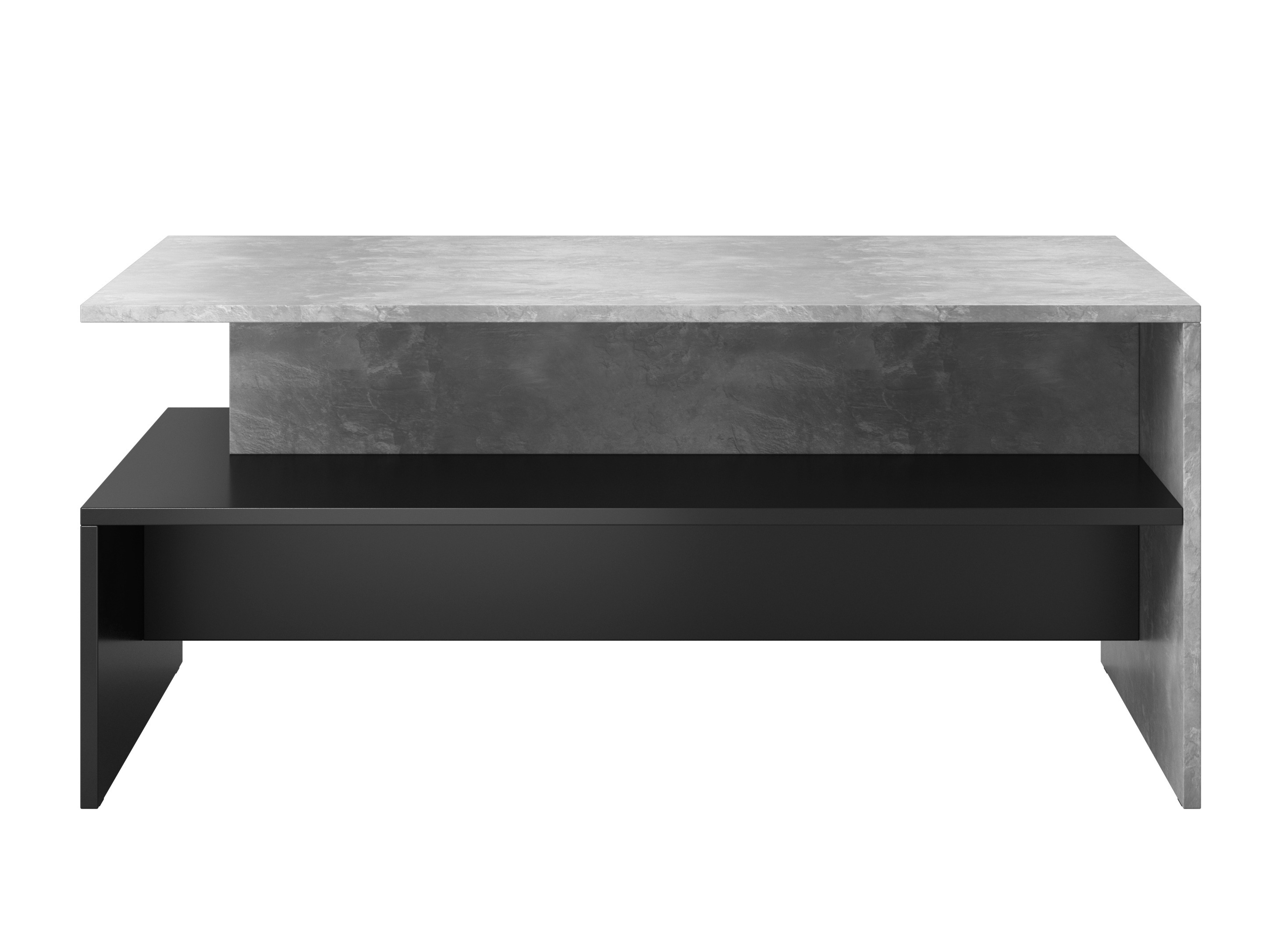 Sófaborð Serodeu 103 (Steinsteypa + Svartur)