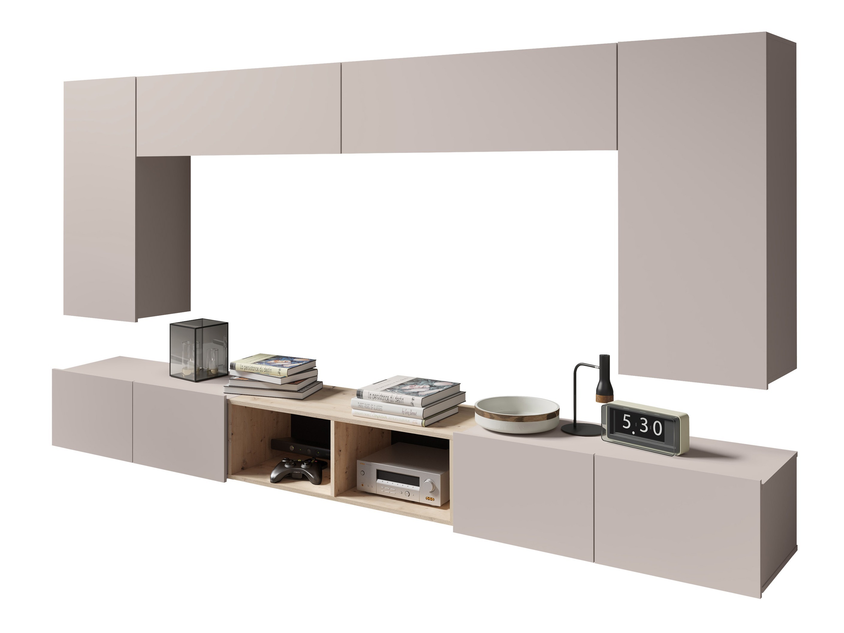 Stofusett Remus XXIII (Kasmír + Artisan-eik)