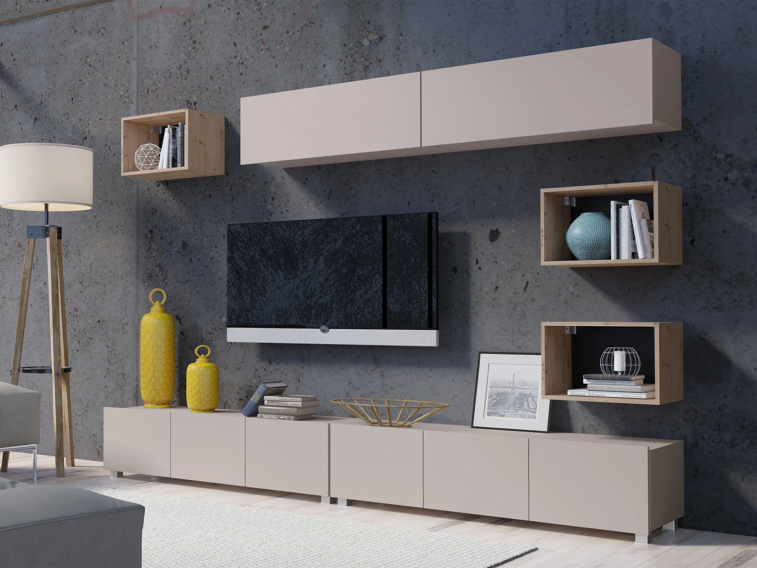 Stofusett Remus XXXI (Kasmír + Artisan-eik)