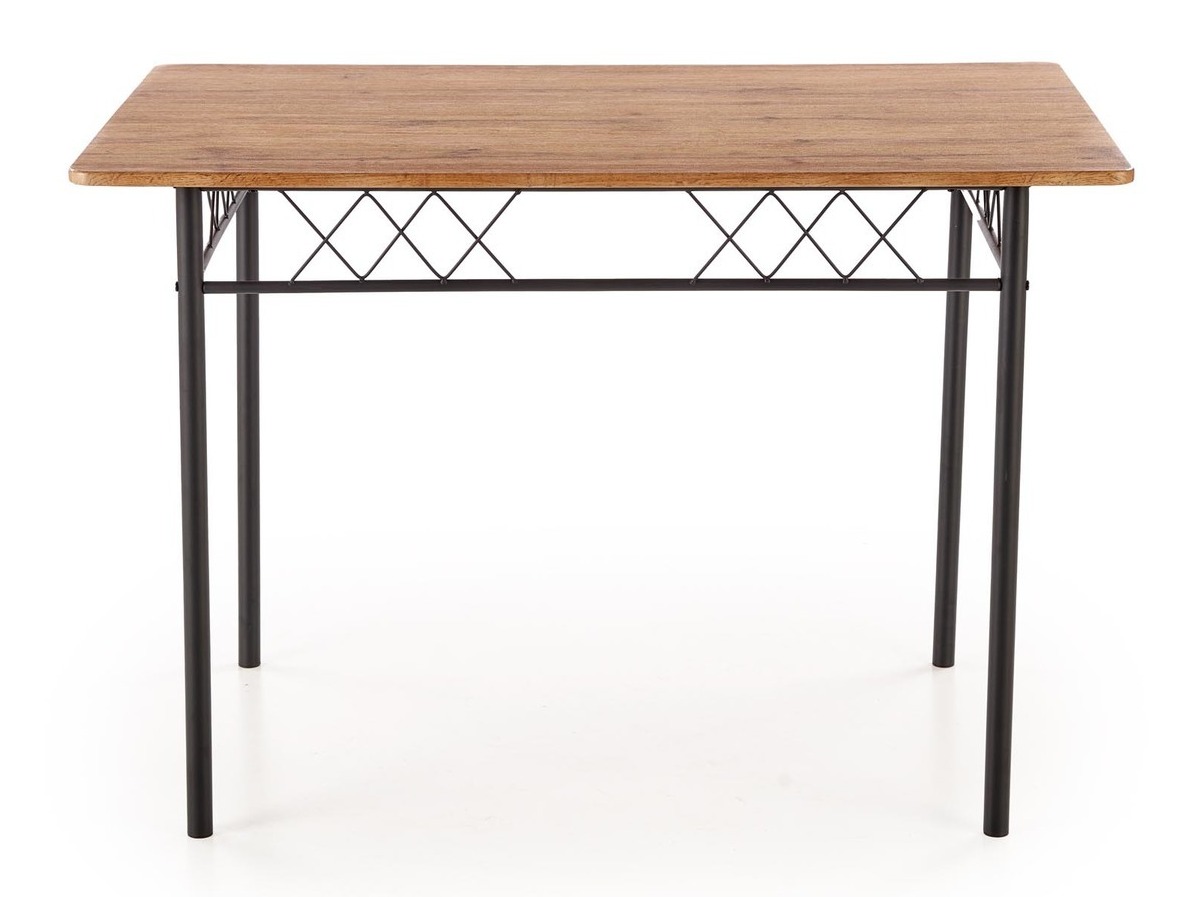 Borðstofusett Houston 1251 (Eik + Svartur)