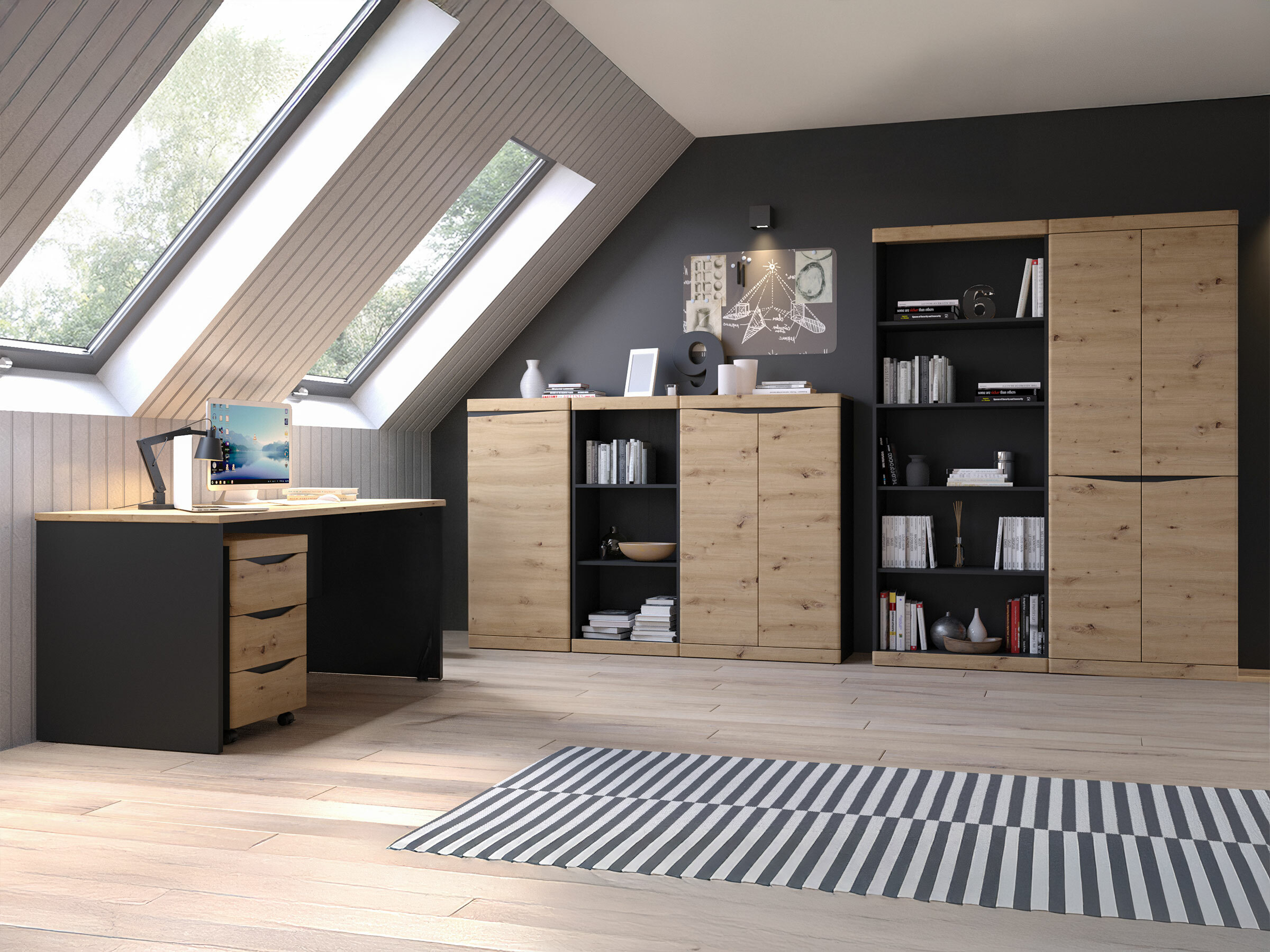 Heimaskrifstofusett Venlori 140