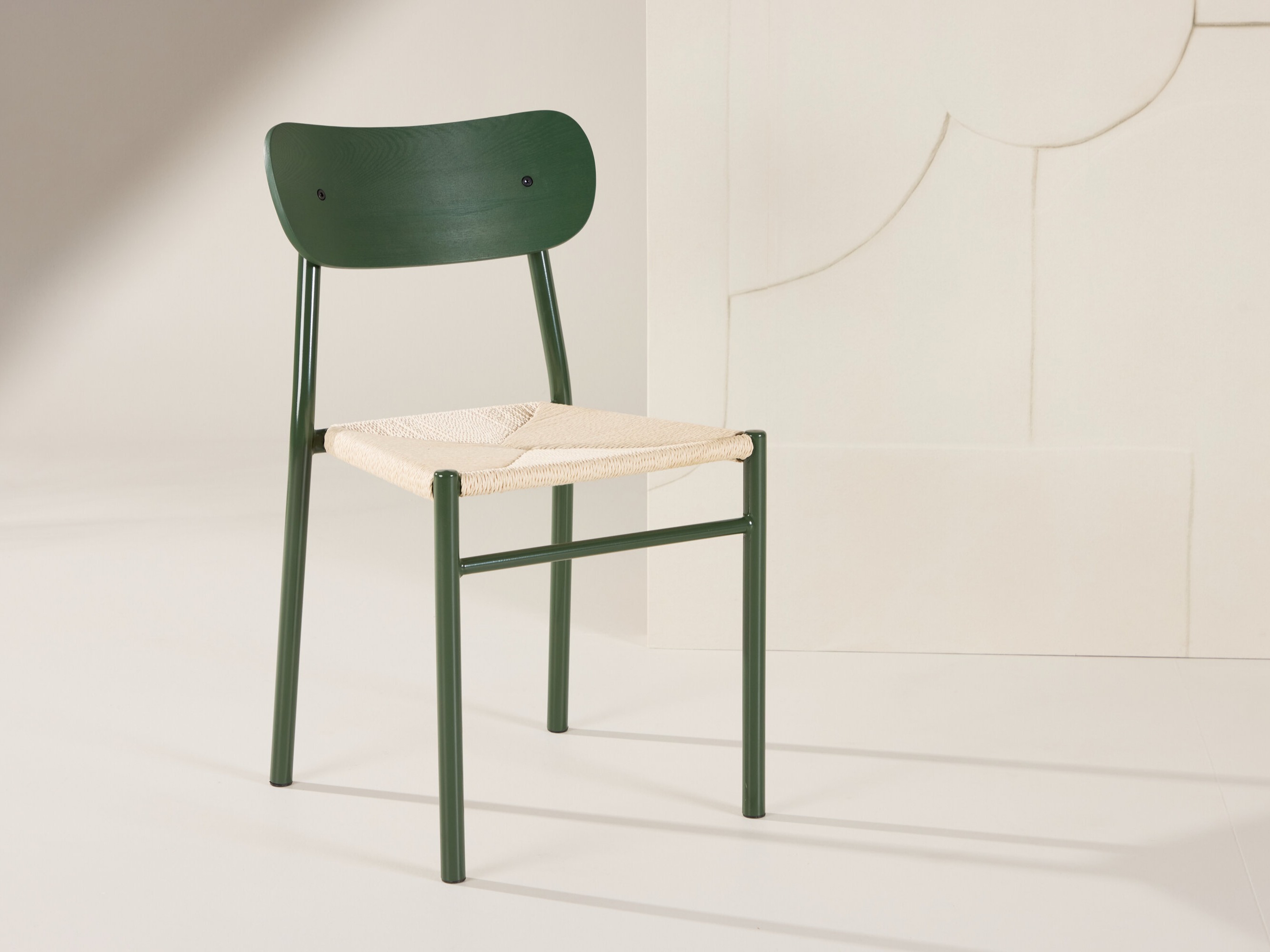 Stóll Dallas 254 (Grænn + Beige)